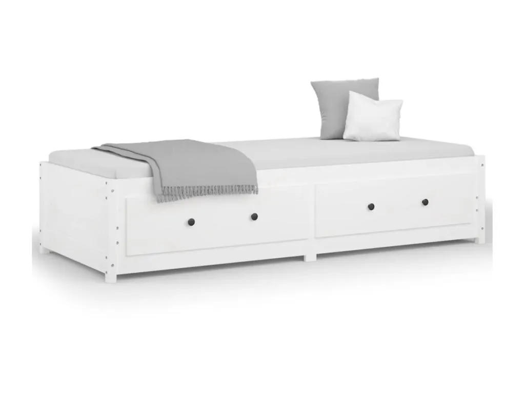 Sofá cama Blanco 90x190 cm Individual Decoesp maciza de Decoesp QSYV53651