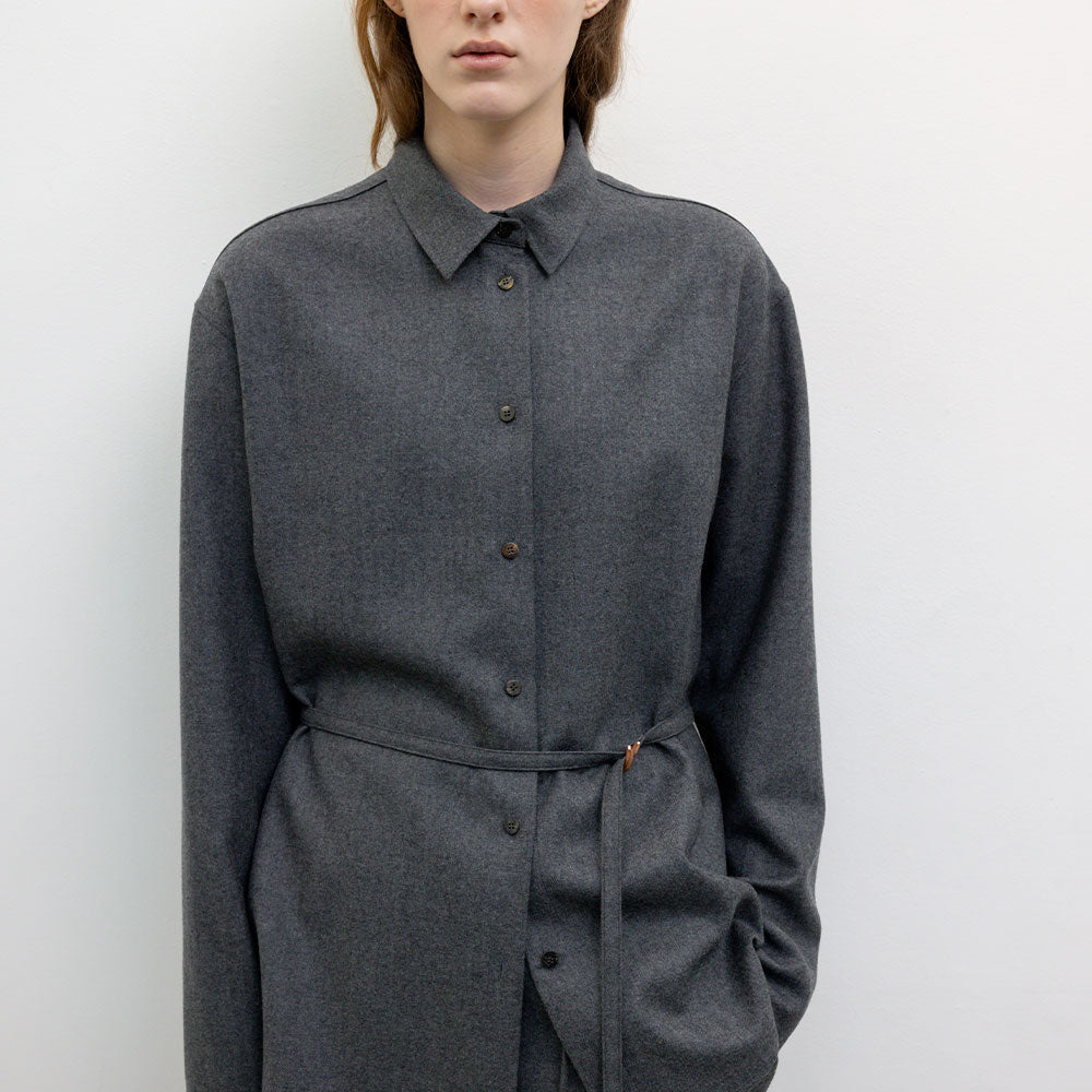 Le 17 septembre - Chemise Oversized Belted - Gris
