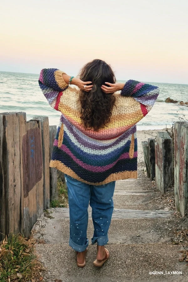 Wrapped up in Color Knit Cardigan - Neutral
