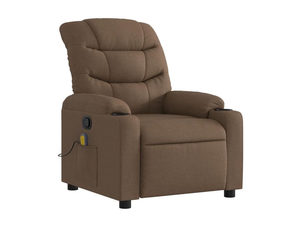 Sillón reclinable con masaje de Nidolux marrón