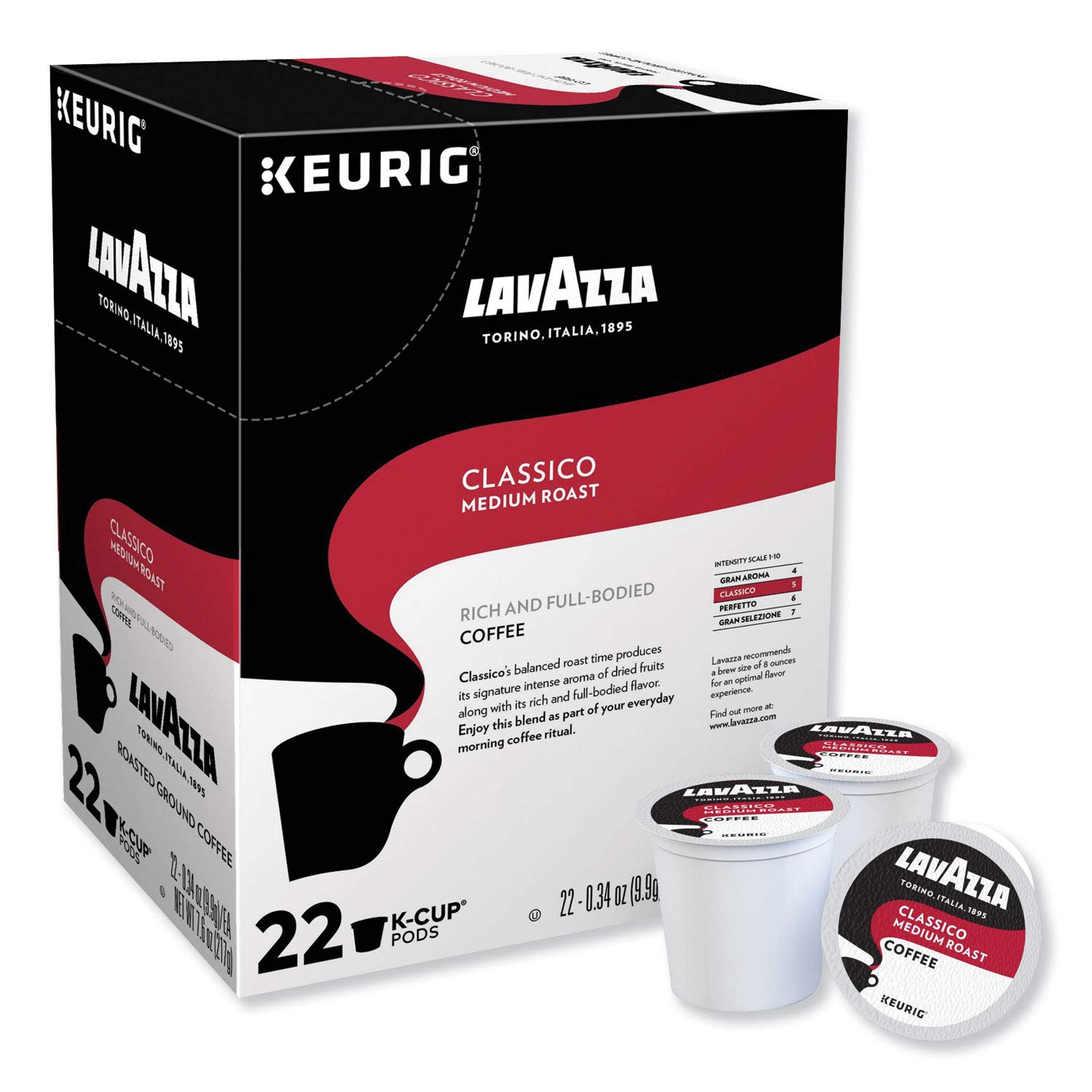 Lavazza Classico K-Cup for Keurig Brewers. 88 Count