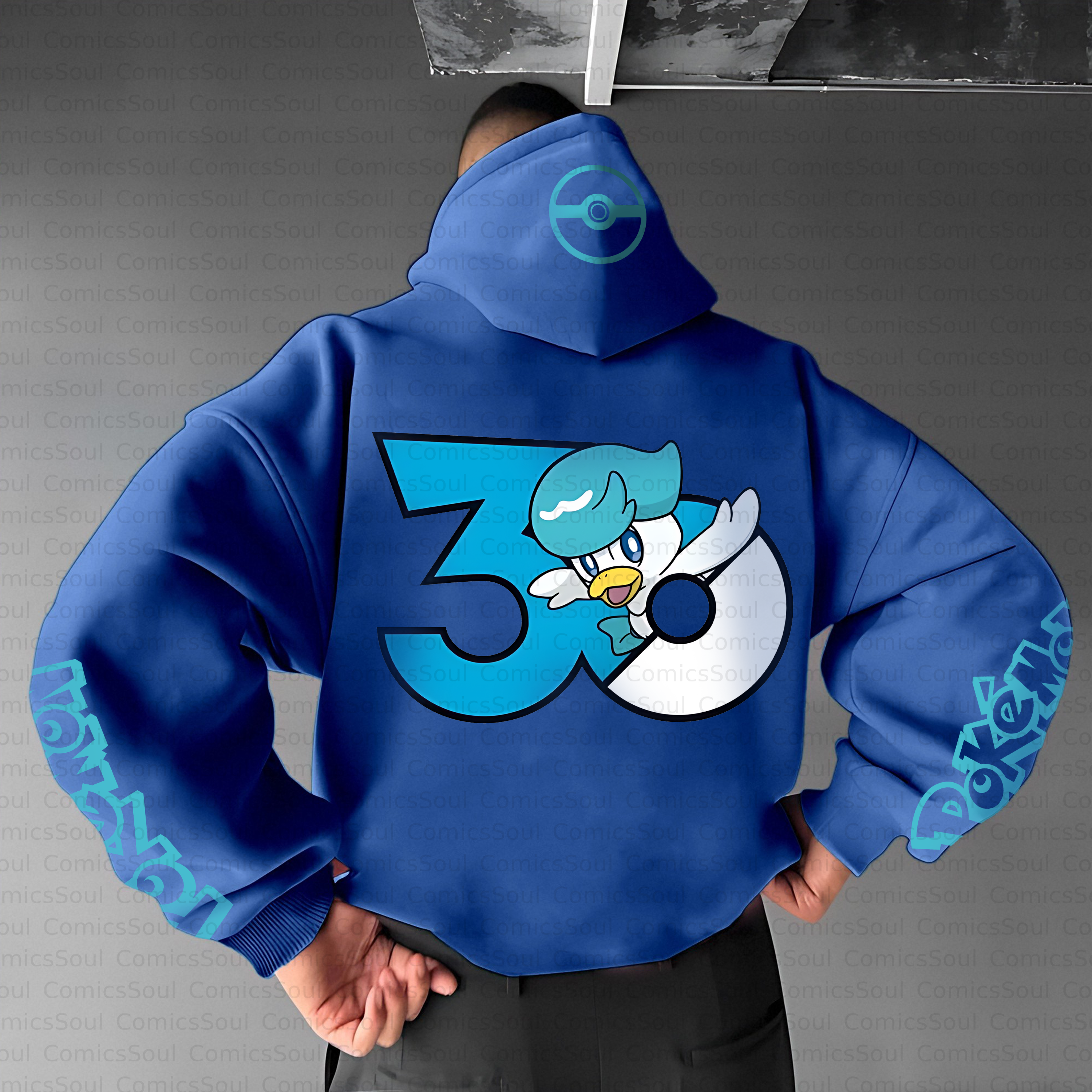 Unisex Anime Inspired Vintage Plush Hoodie