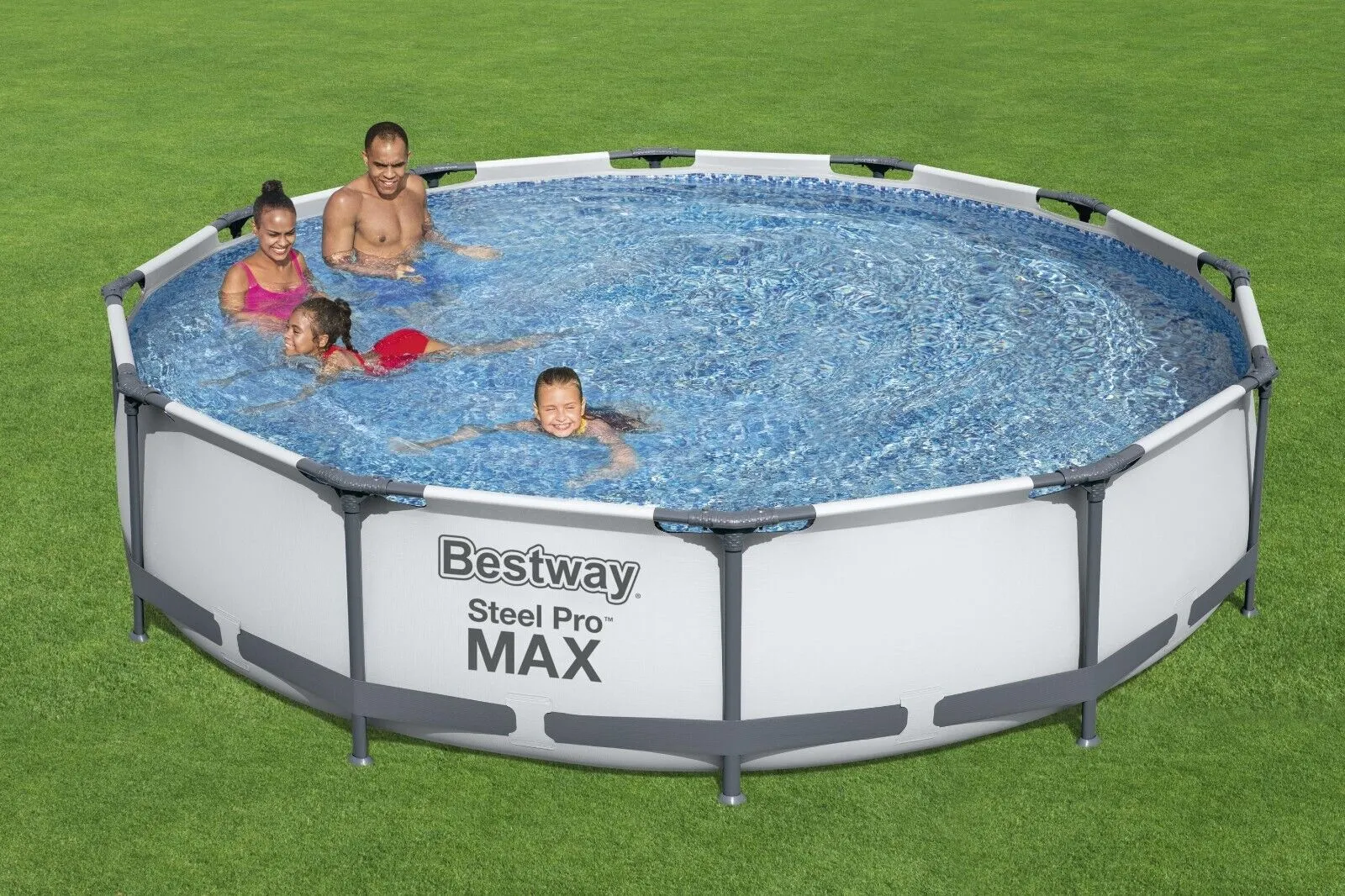 Bestway Steel Pro 12ft x 30in Frame Above Ground Pool Set with Pump