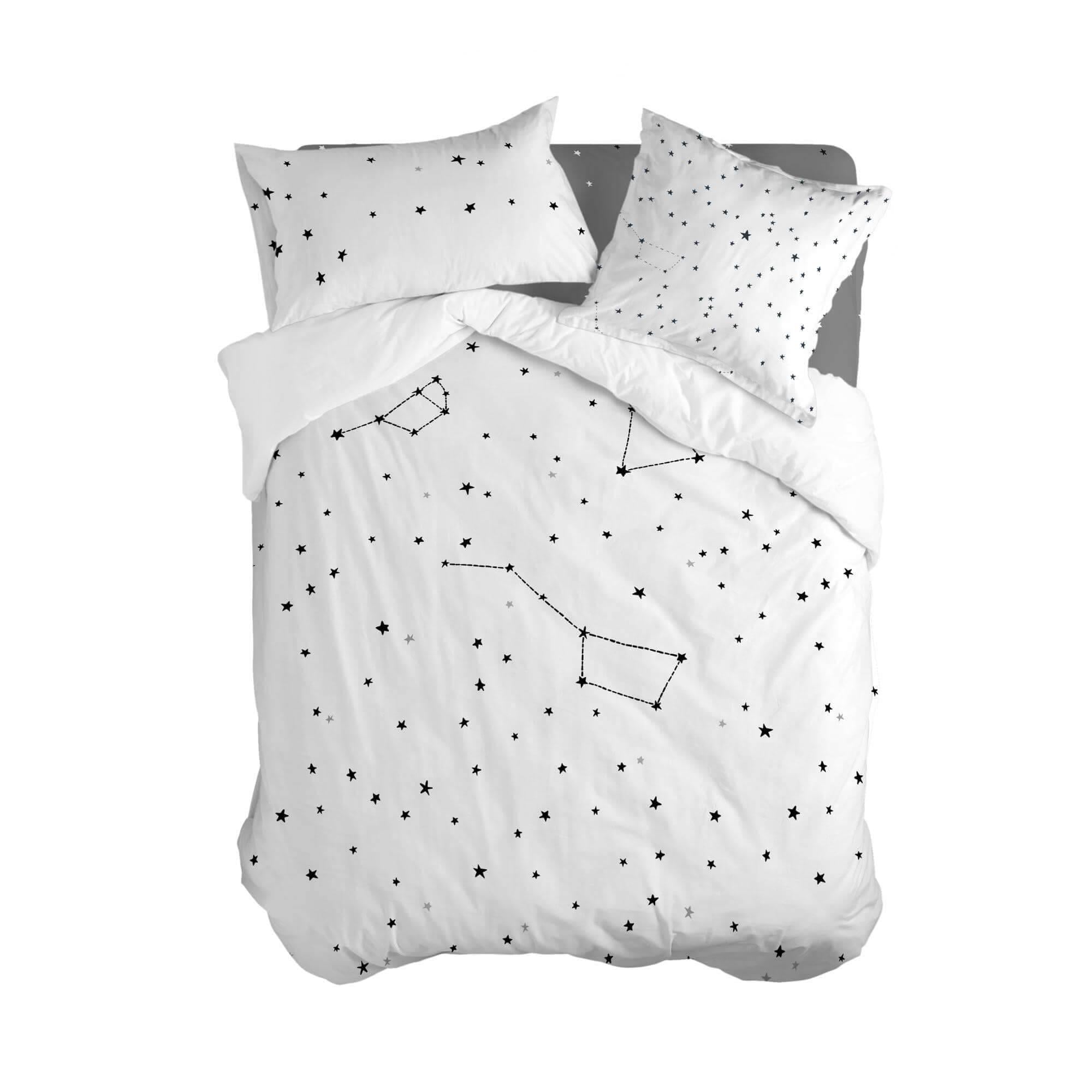 Blanc Dekbedovertrek Constellation