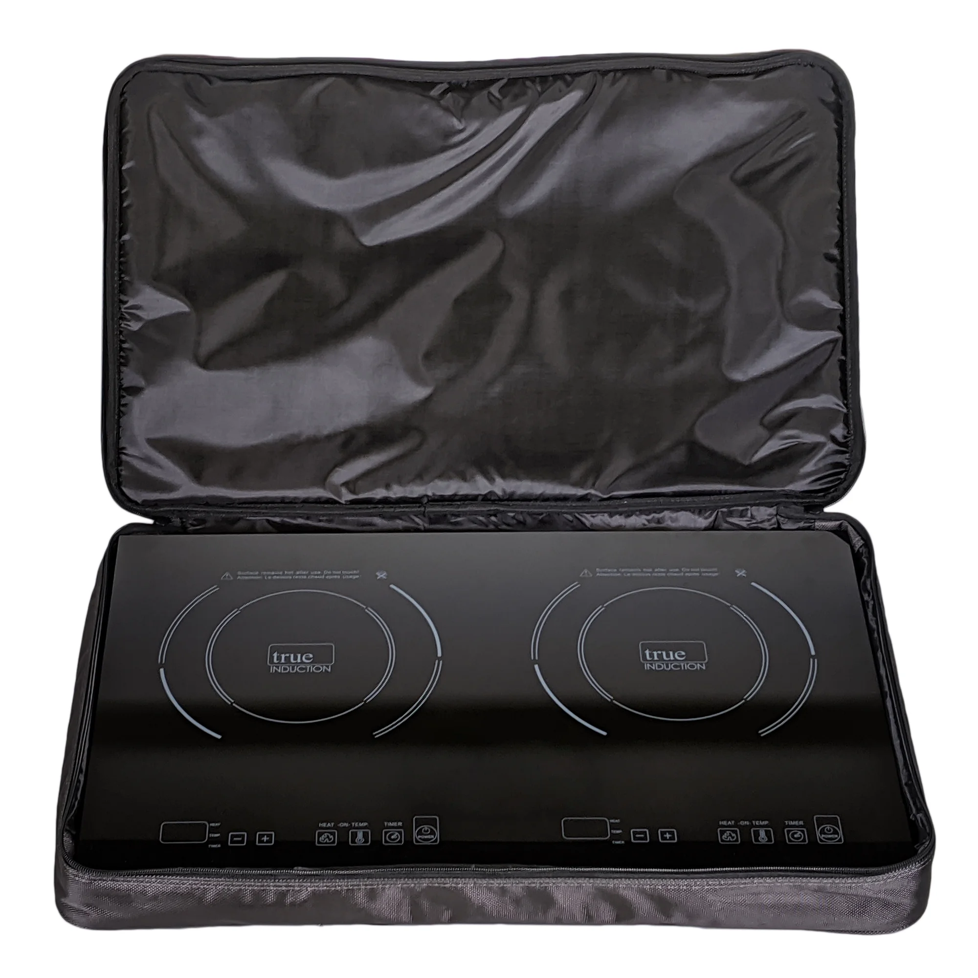True Induction TI-2C Protable UL1026 Certified, 23-inch Dual Induction Cooktop 1750W Glass-Ceramic Top with FREE Carrying Bag & 2 Silicone Mats - Image 5