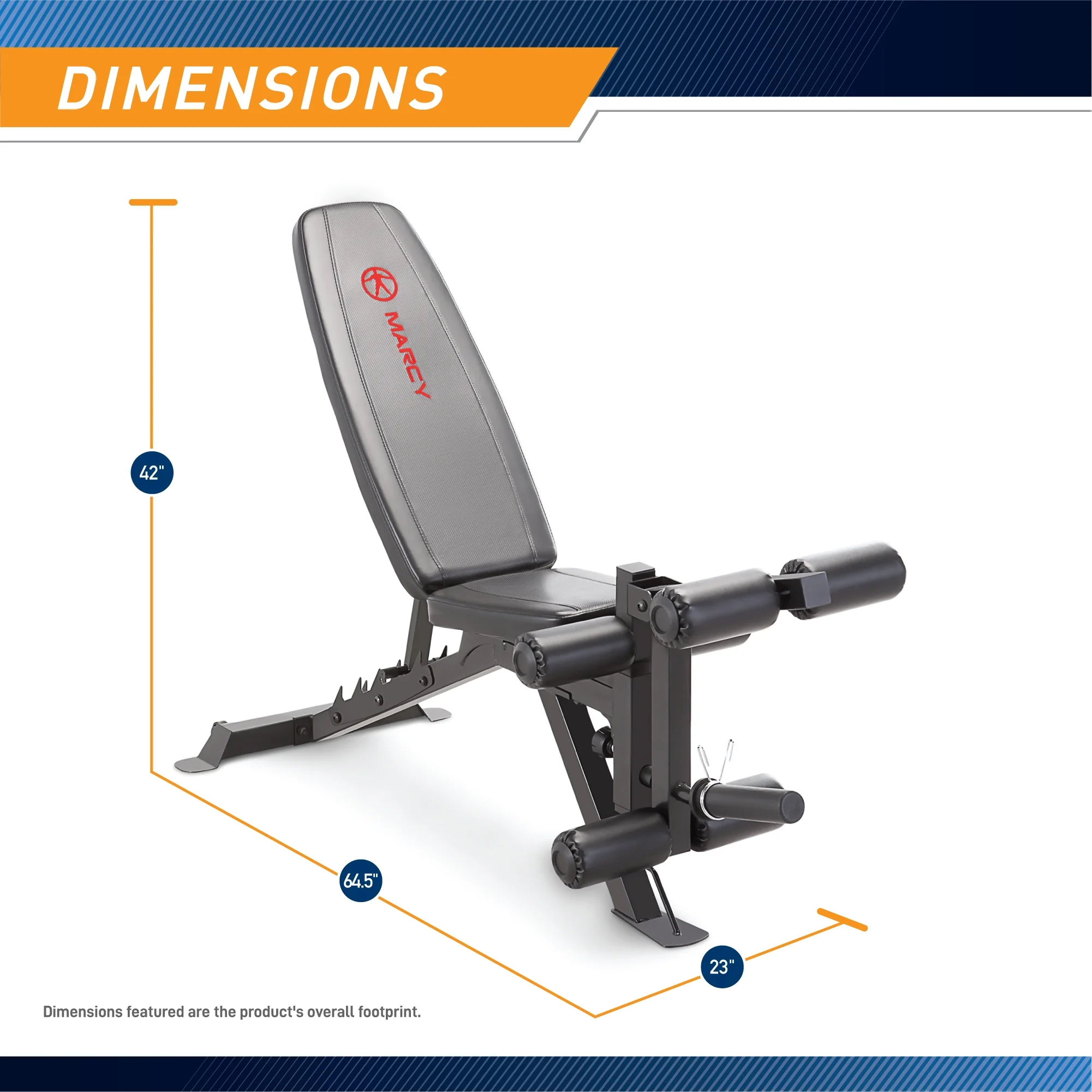 Marcy Multipurpose Adjustable Utility Slant Board Bench SB-350 Max Weight 600lb - Image 2
