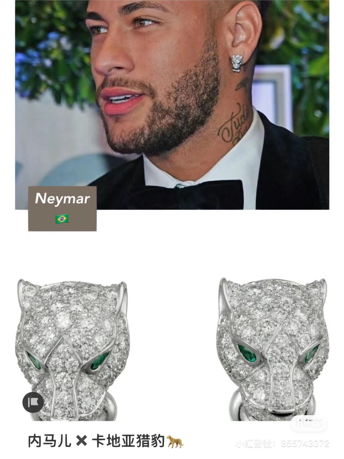 Cartier Unisex Men Leopard Head Earring - Original Replica Club