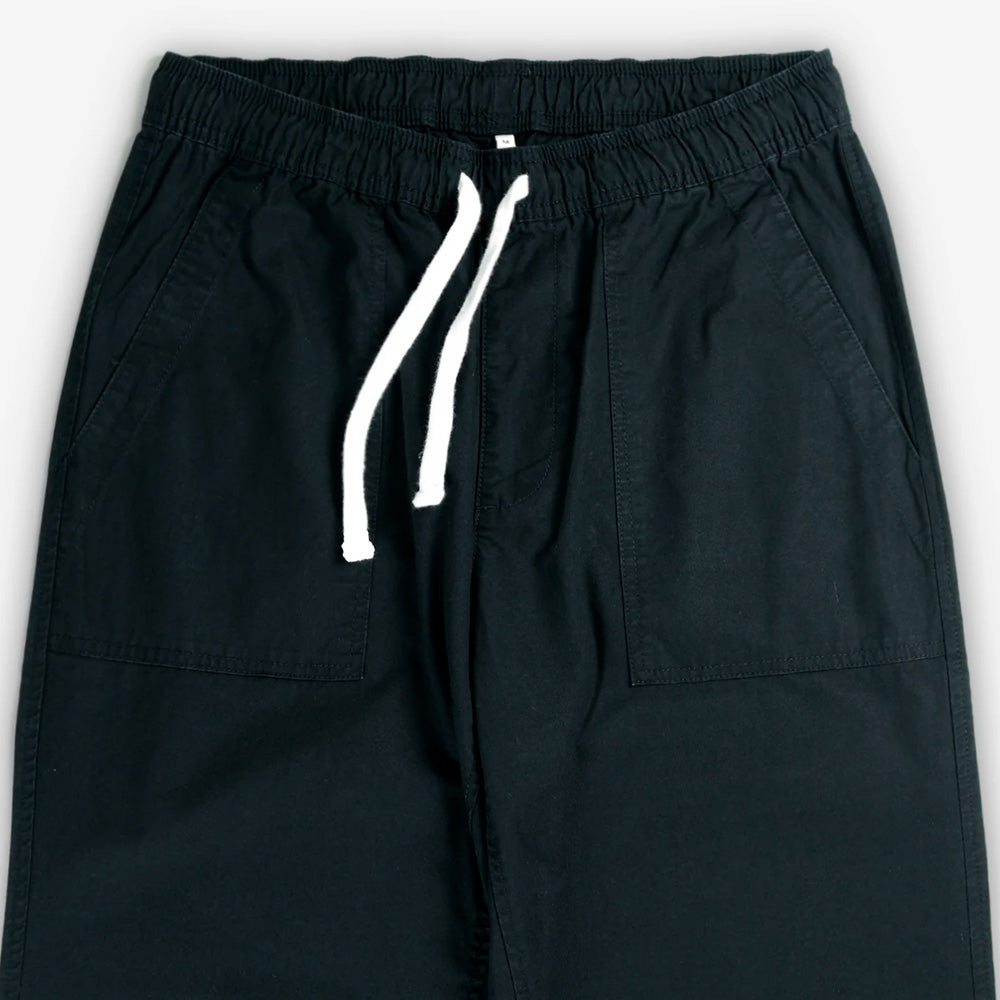 Bleu - Pantalon Relaxed Solid - Noir