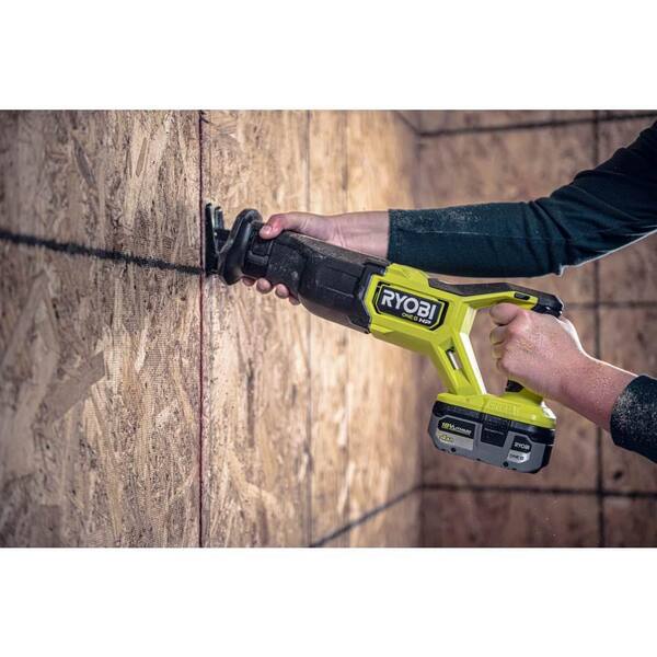 RYOBI ONE+ HP 18V Brushless Cordless Reciprocating Saw Kit With 4.0 Ah Battery And Charger - PBLRS01B - Image 9 RYOBI ONE+ HP 18V Brushless Cordless Reciprocating Saw Kit With 4.0 Ah Battery And Charger - PBLRS01B - Image 9