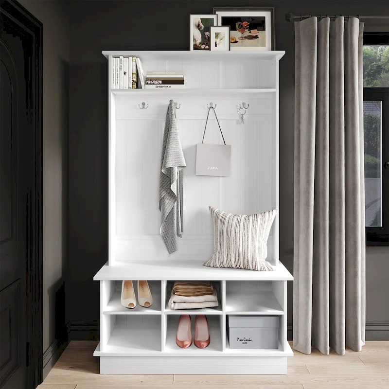 CraftPorch Contemporary Hall Tree with Storage Solutions