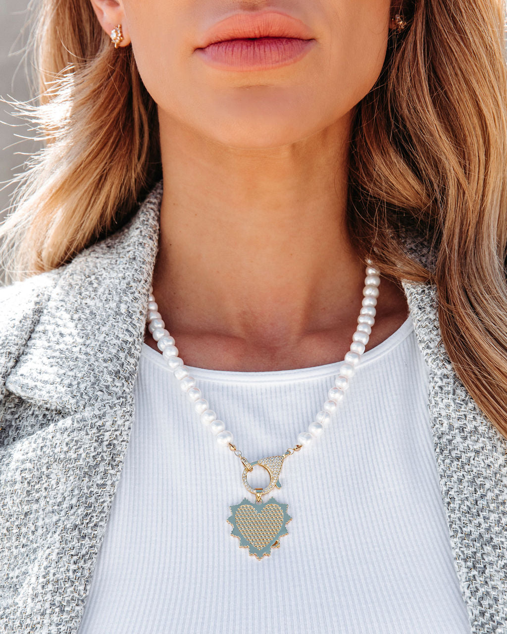 Such A Sweetheart Pearl Necklace - Se7enfashion