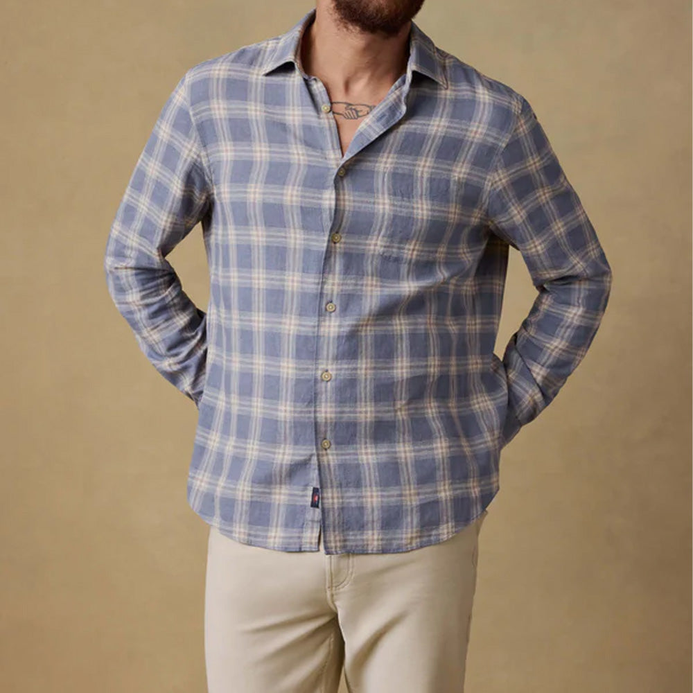 Faherty - Chemise Palmetto - Shore Flint