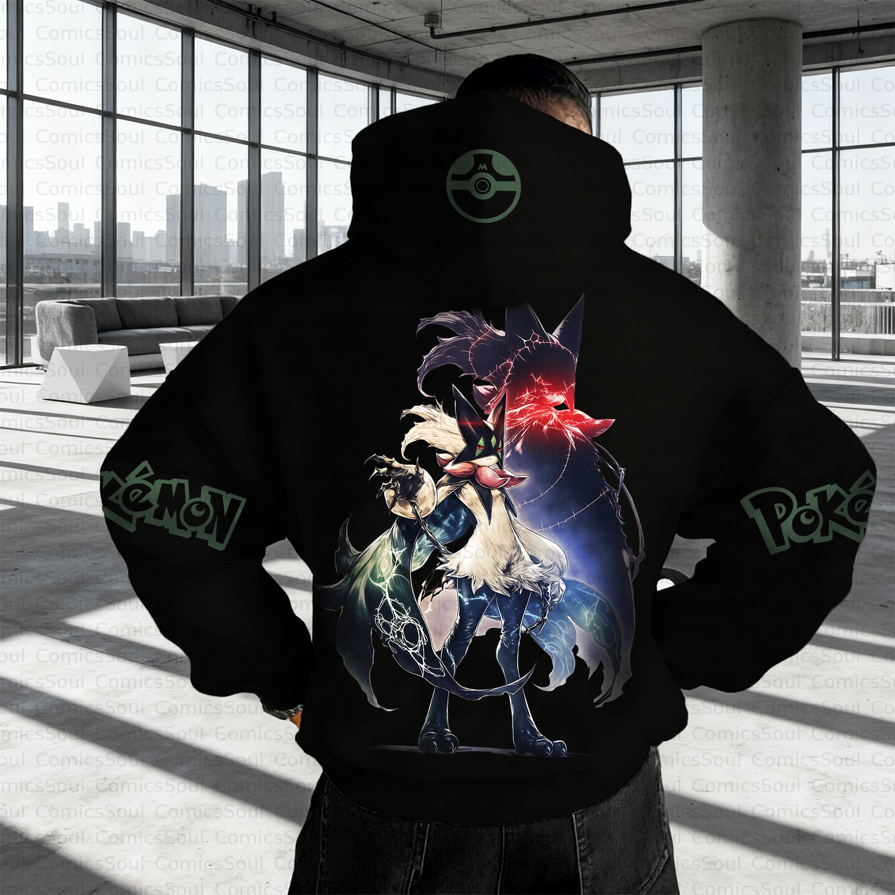 Unisex Anime Inspired Vintage Plush Hoodie