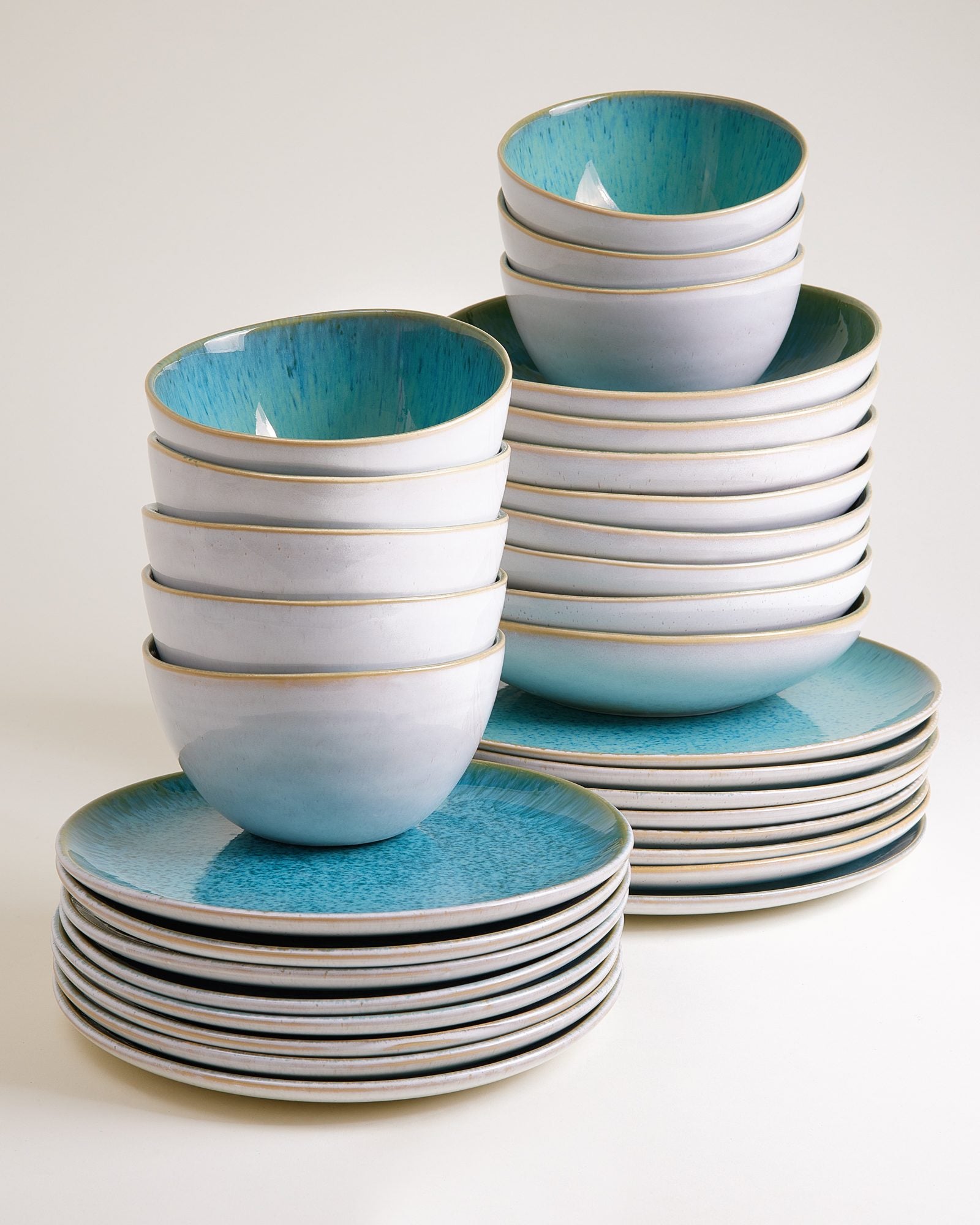 Areia Geschirr-Set classic aqua 32-teilig