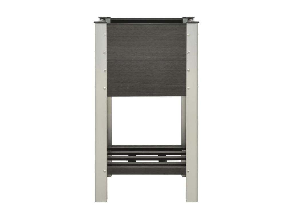 Mesa de cultivo para jardín con Decoratodo stante WPC gris 50x50x90 cm