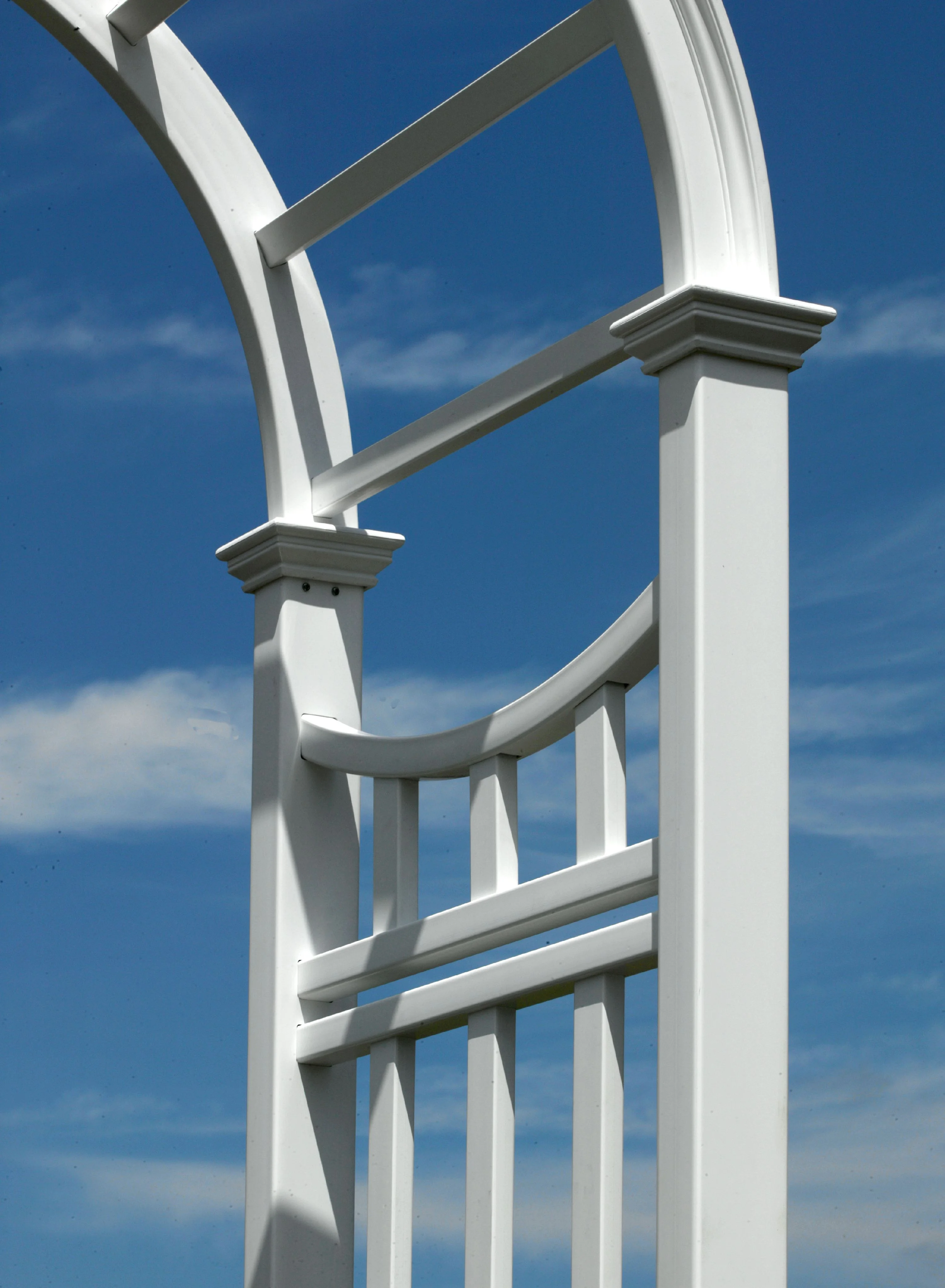 Vita 49" L x 24" W x 91.6" H Vienna Classic Vinyl Arbor, White, VA68144 - image 3