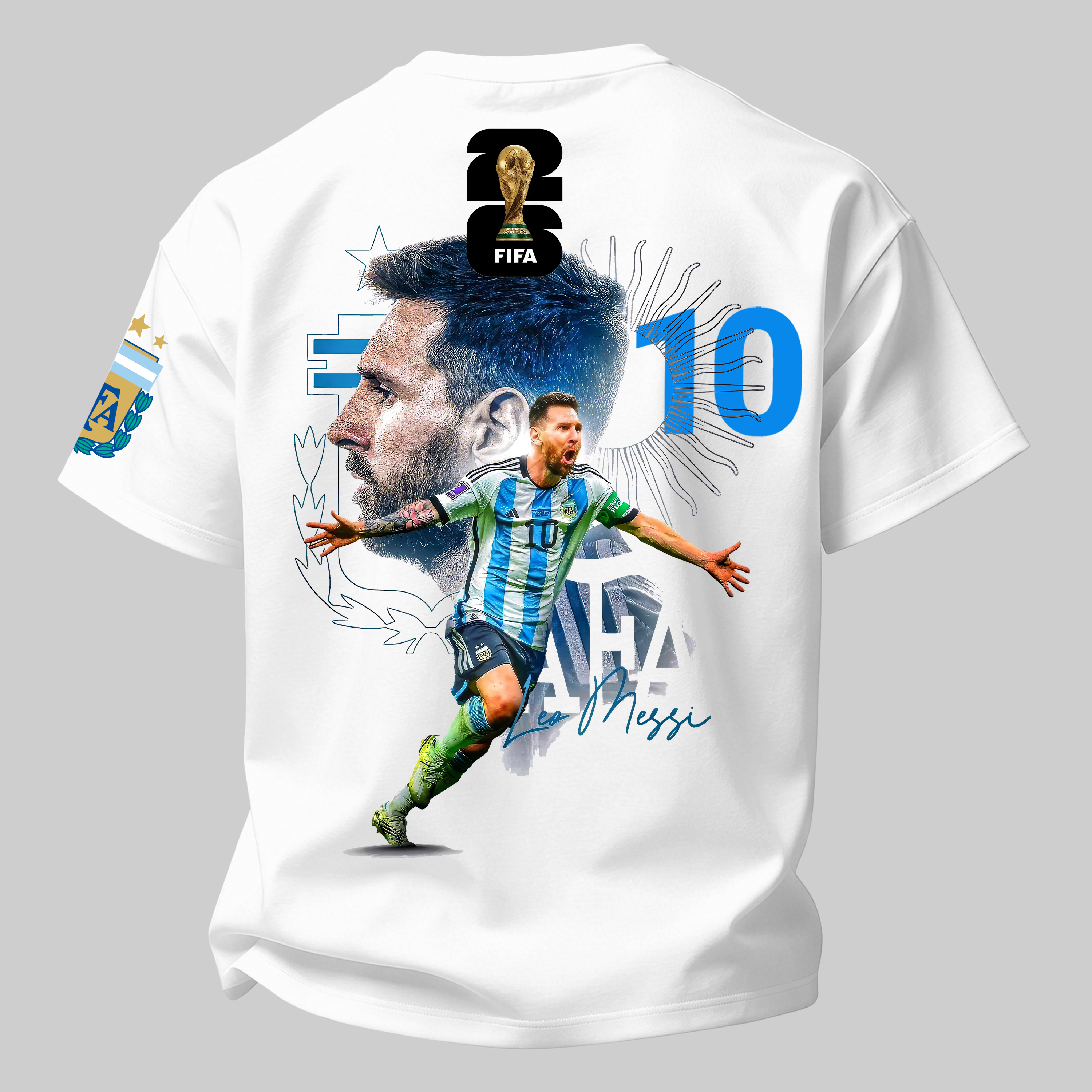 Football Fan No 10 Printed Oversized Unisex T-shirt