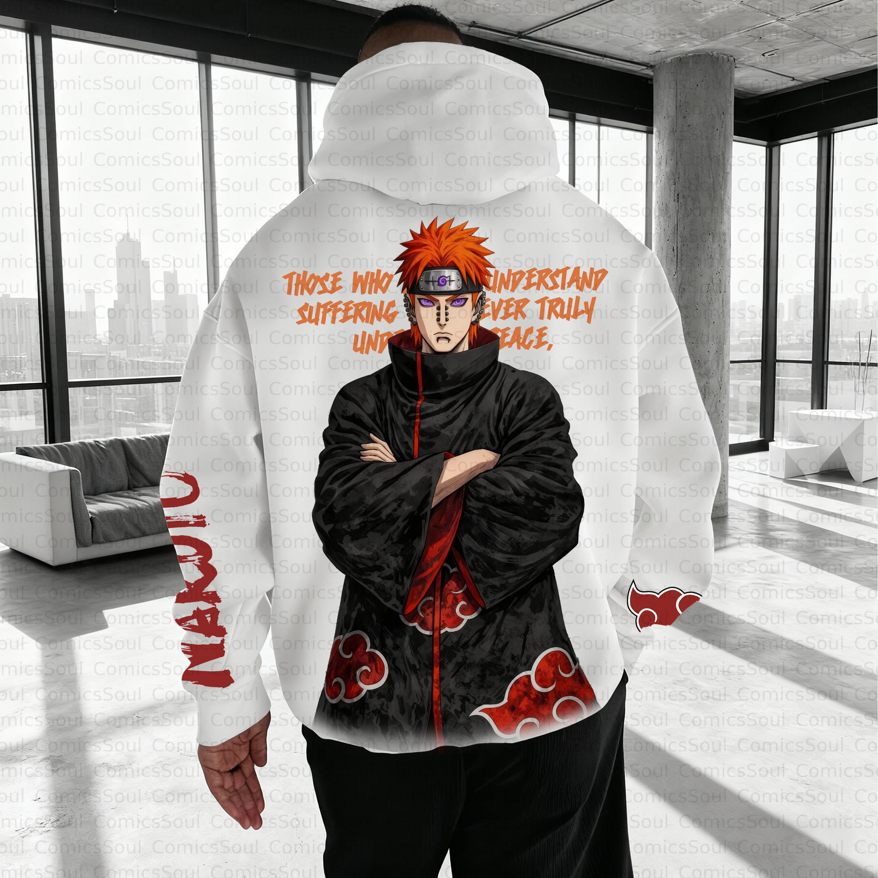 Unisex Anime Inspired Vintage Plush Hoodie