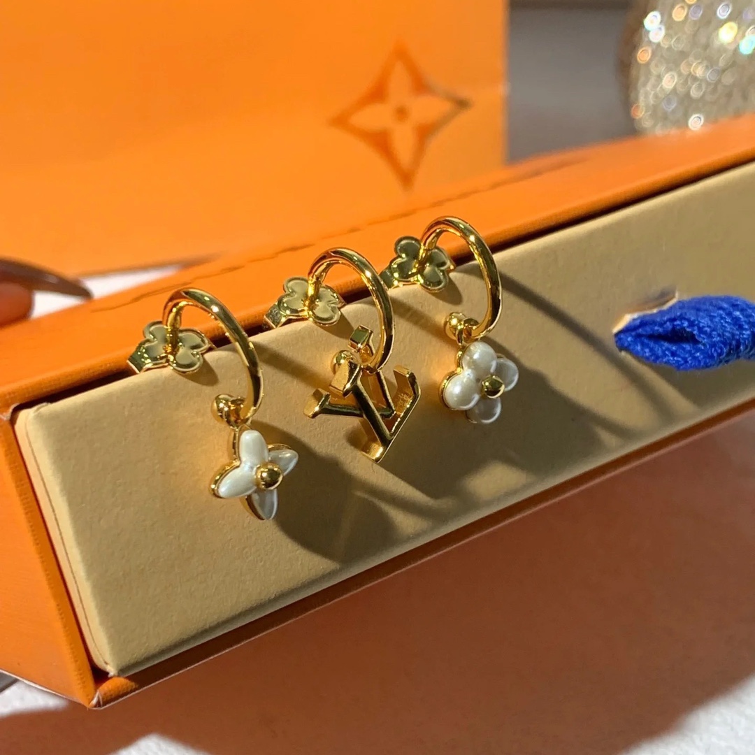 Louis Vuitton Blossom Dangle Earrings - 3 Pieces - Original Replica Club