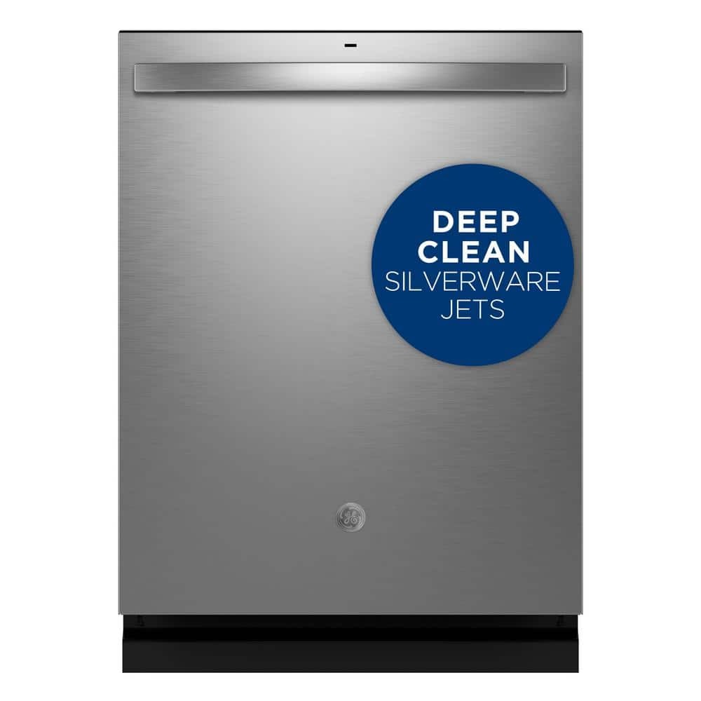 WAYFAIR GE 24 In. Fingerprint Resistant Stainless Steel Front Control Built-In Tall Tub Dishwasher W/ 3Rd Rack, Bottle Jets, 45 DBA