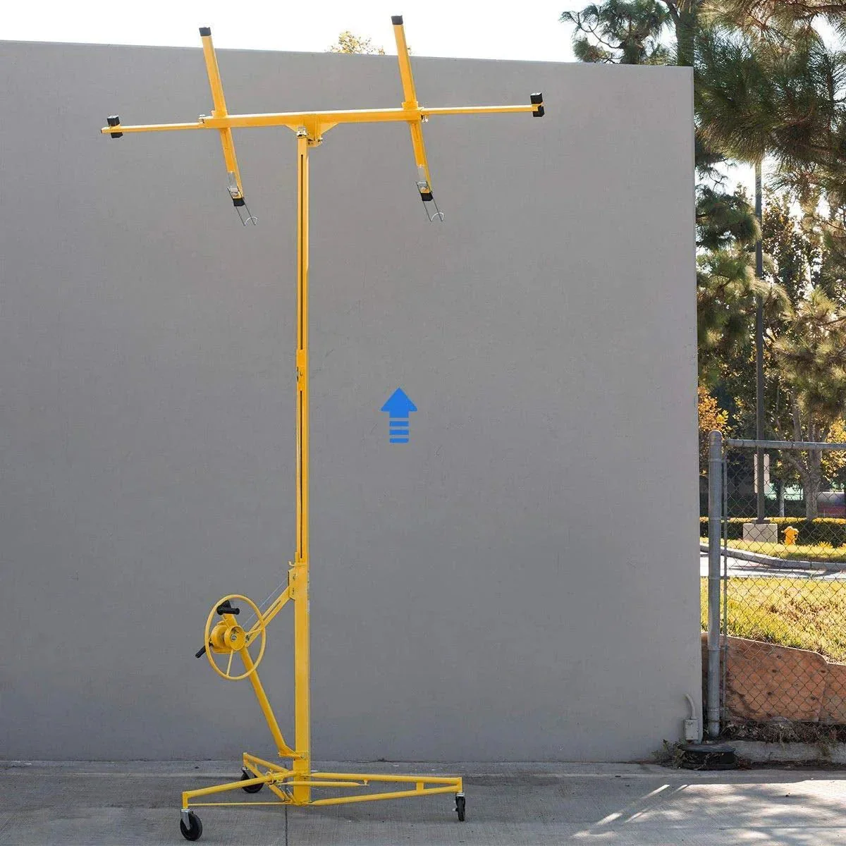 Stark USA Drywall Lift 11-ft Yellow Rolling Panel Hoist - 65044 - Image 4 Stark USA Drywall Lift 11-ft Yellow Rolling Panel Hoist - 65044 - Image 4