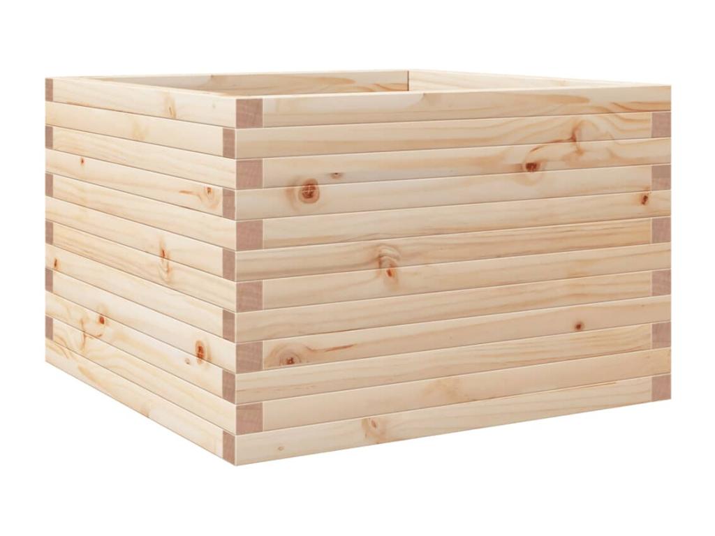 Decoratodo  madera maciza de pino 70x70x46 cm