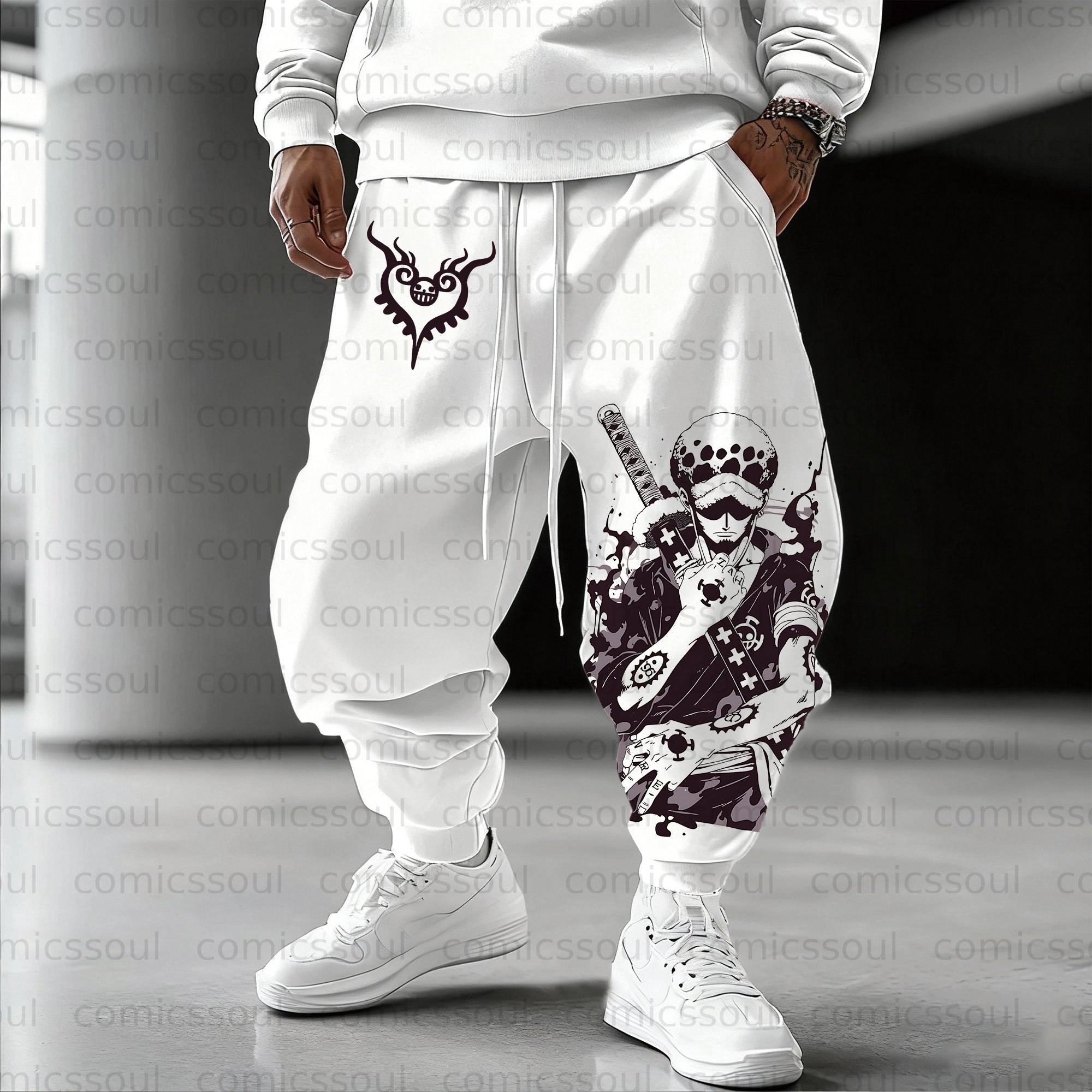 Unisex Anime Inspired Vintage Pants