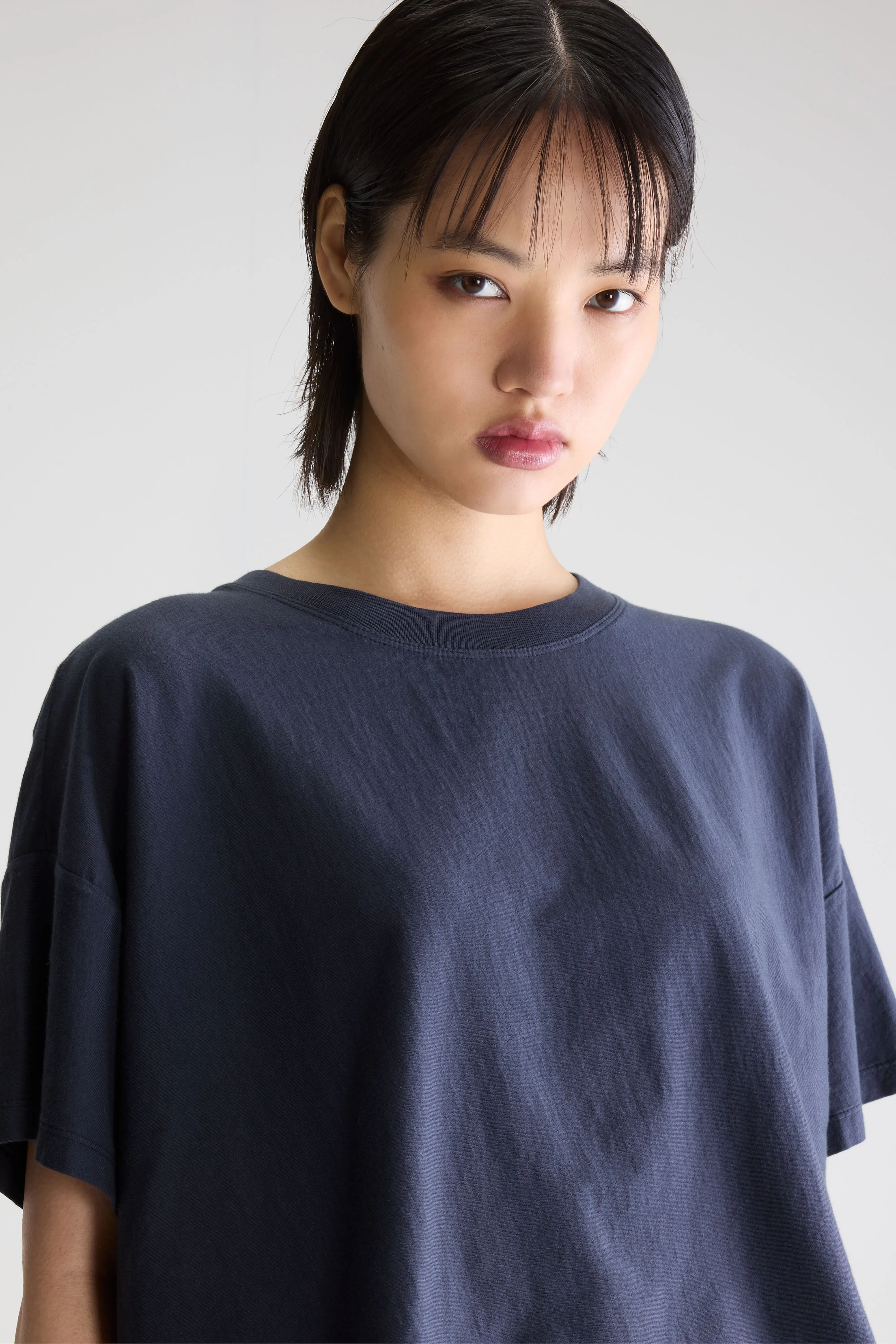 Bellerose Farpy cropped t-shirt (261 / W / NAVY)
