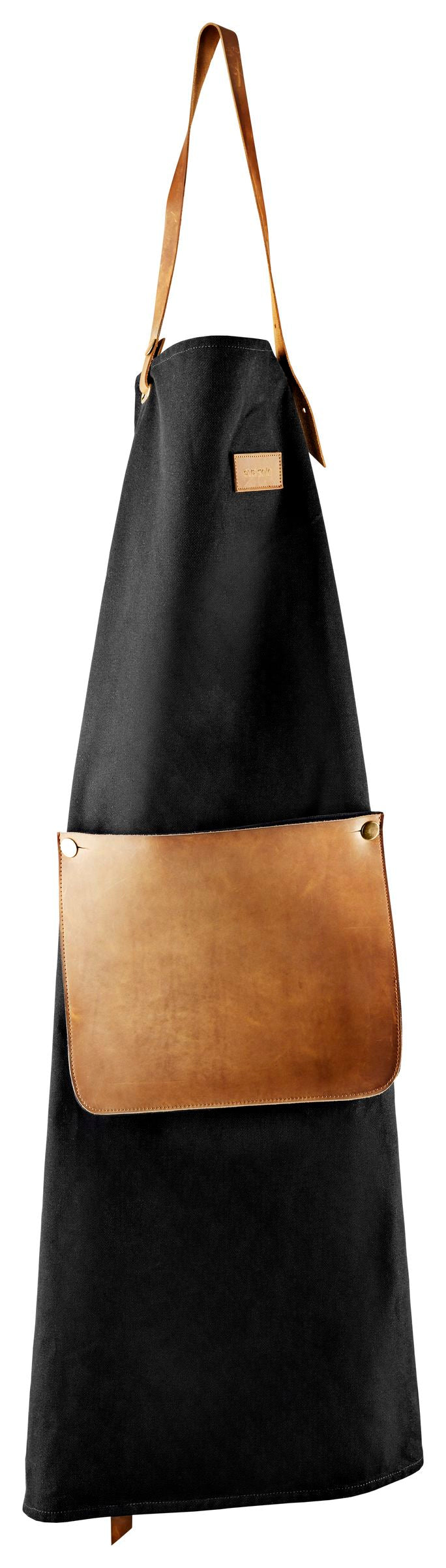 Keukenschort, Canvas en Leder, Zwart - Eva Solo