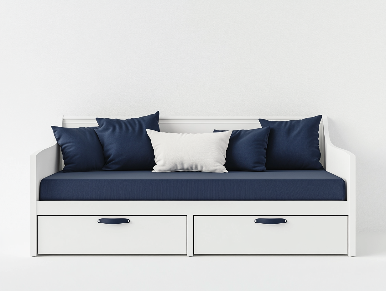 Sofá cama juvenil con cajones de almacenamiento para habitación infantil o juvenil ET7720357