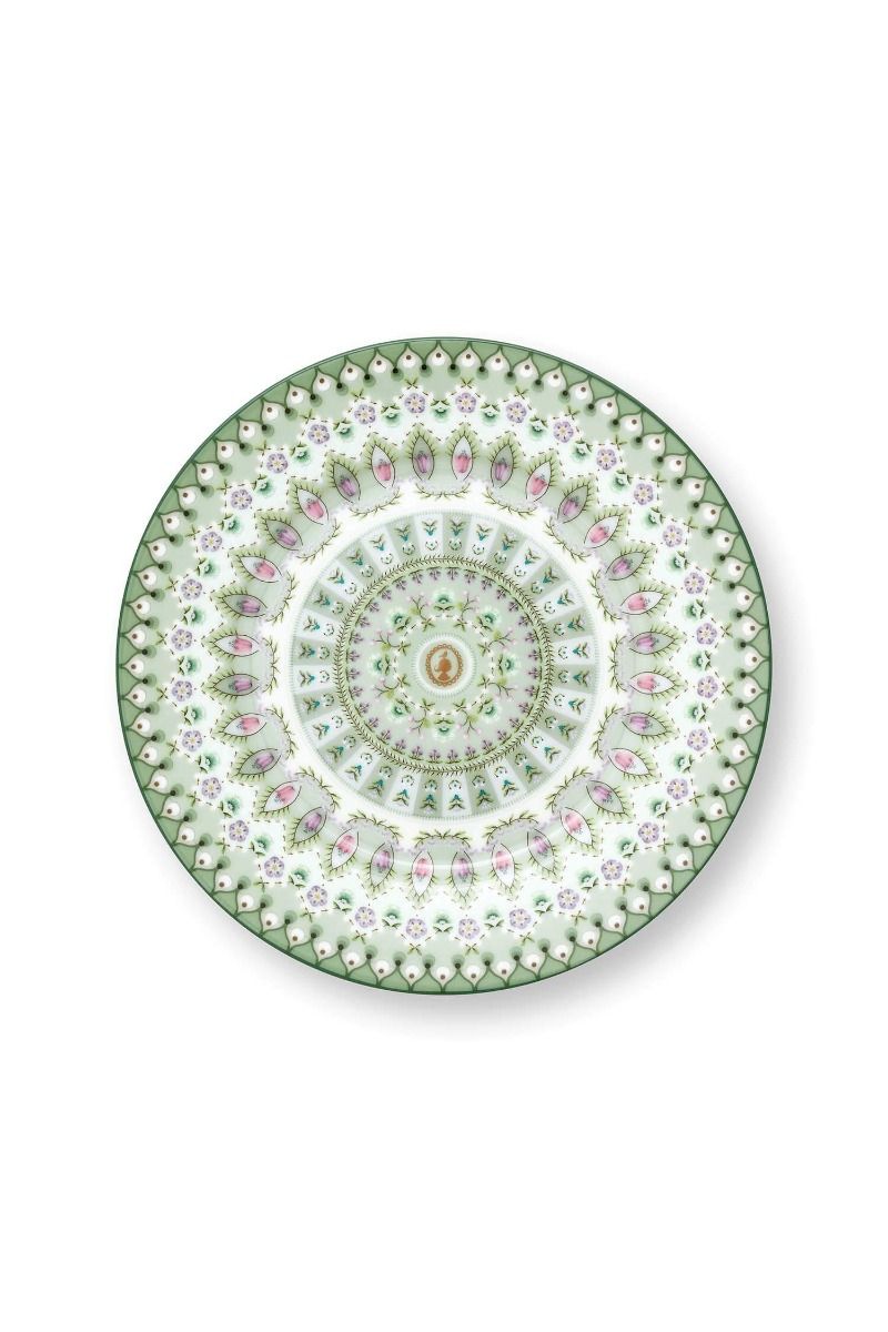 Plate Lily&Lotus Moon Delight Light Green 17cm