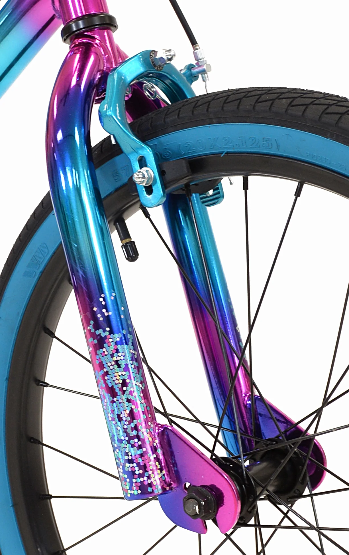 20" Illusion Girls Bike, Blue/Purple - Image 3