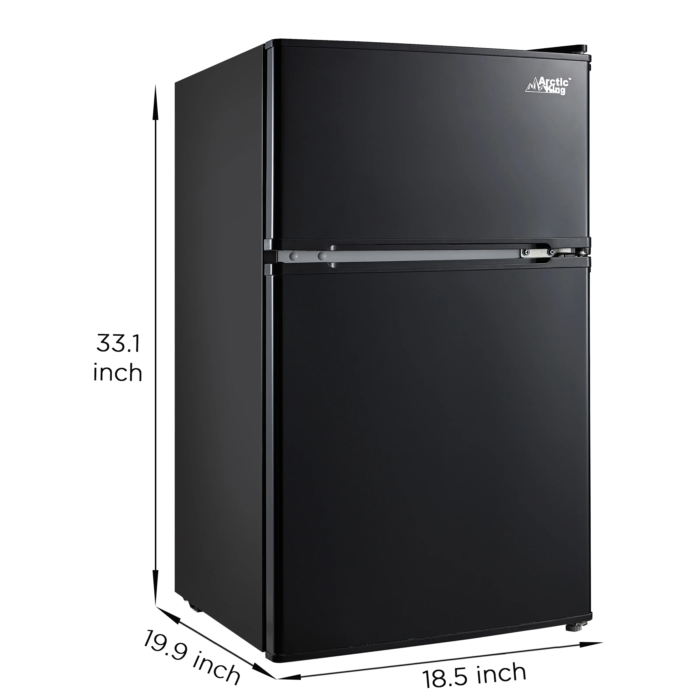 Arctic King 3.2 Cu ft Two Door Mini Fridge with Freezer, Stainless Steel, E-Star - Image 25