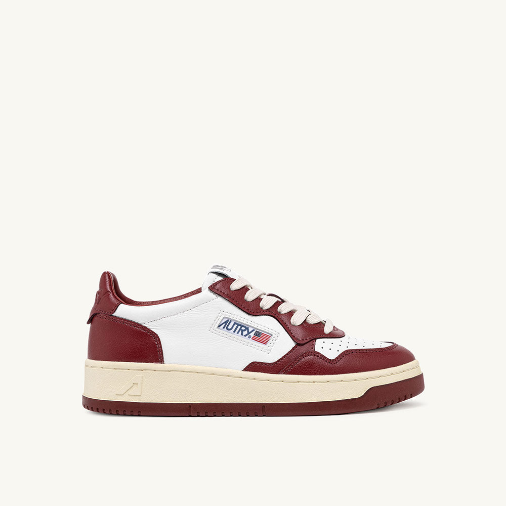 Autry - Baskets Medalist Low Bicolore - Bordeaux