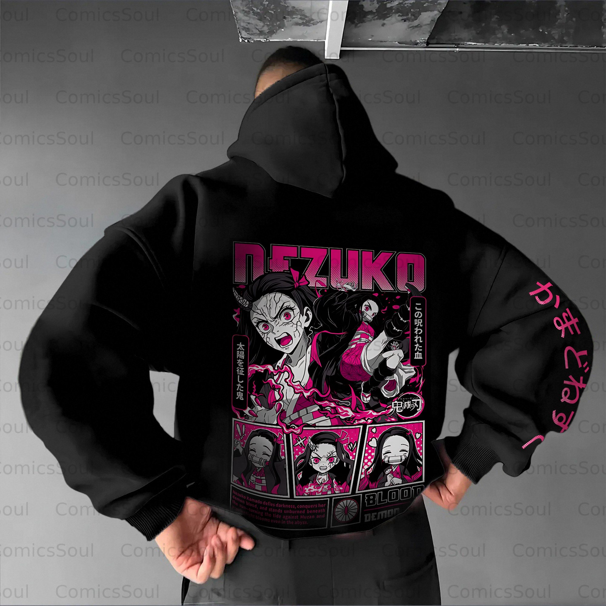 Unisex Anime Graphic Streetwear Vintage Hoodie