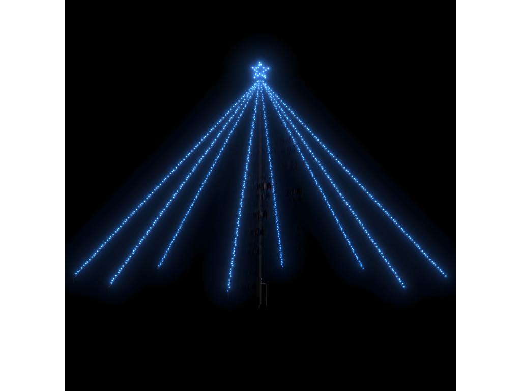 Luces para Árbol de Navidad Interior/Exterior 576 LED Azul 3,6m