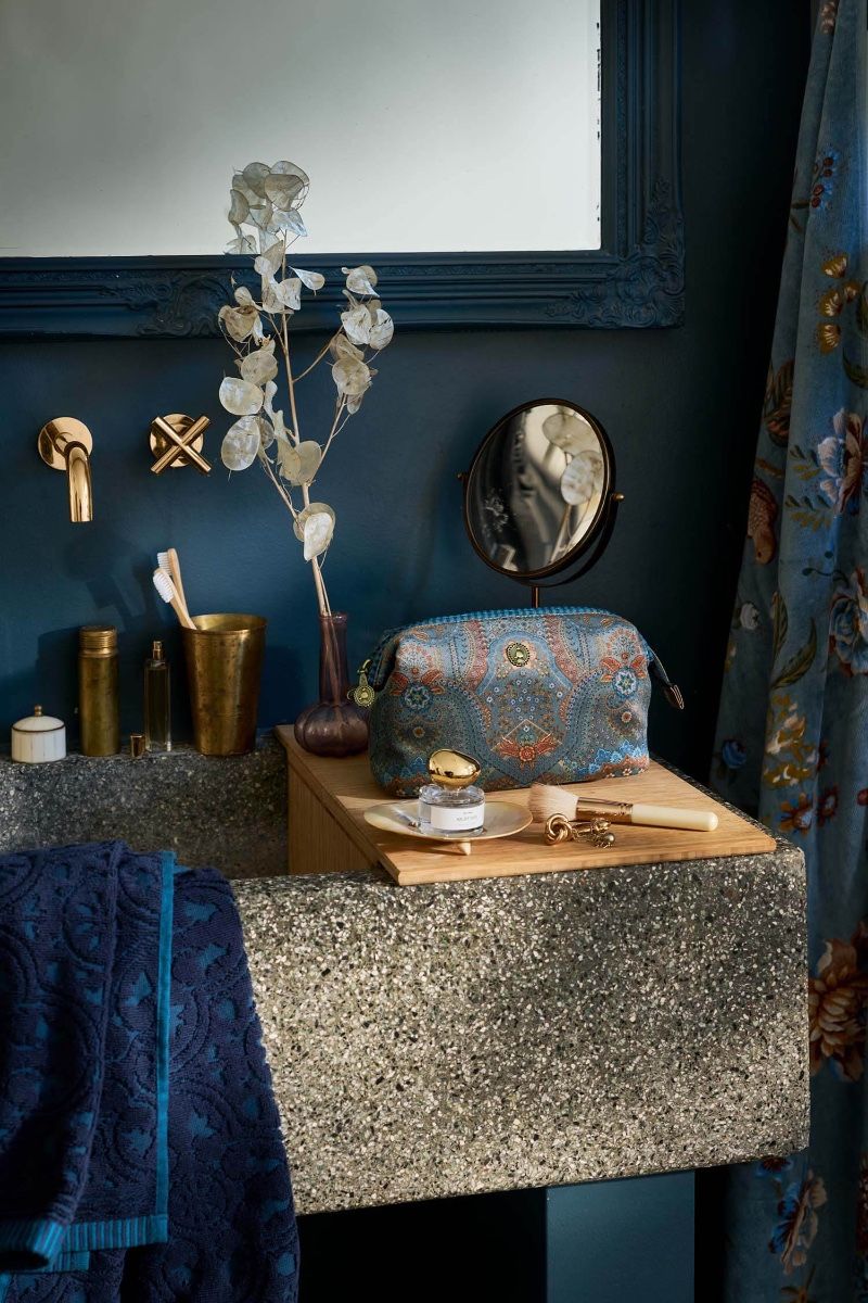 Cosmetic Purse Cooper Medium Jabali Blue