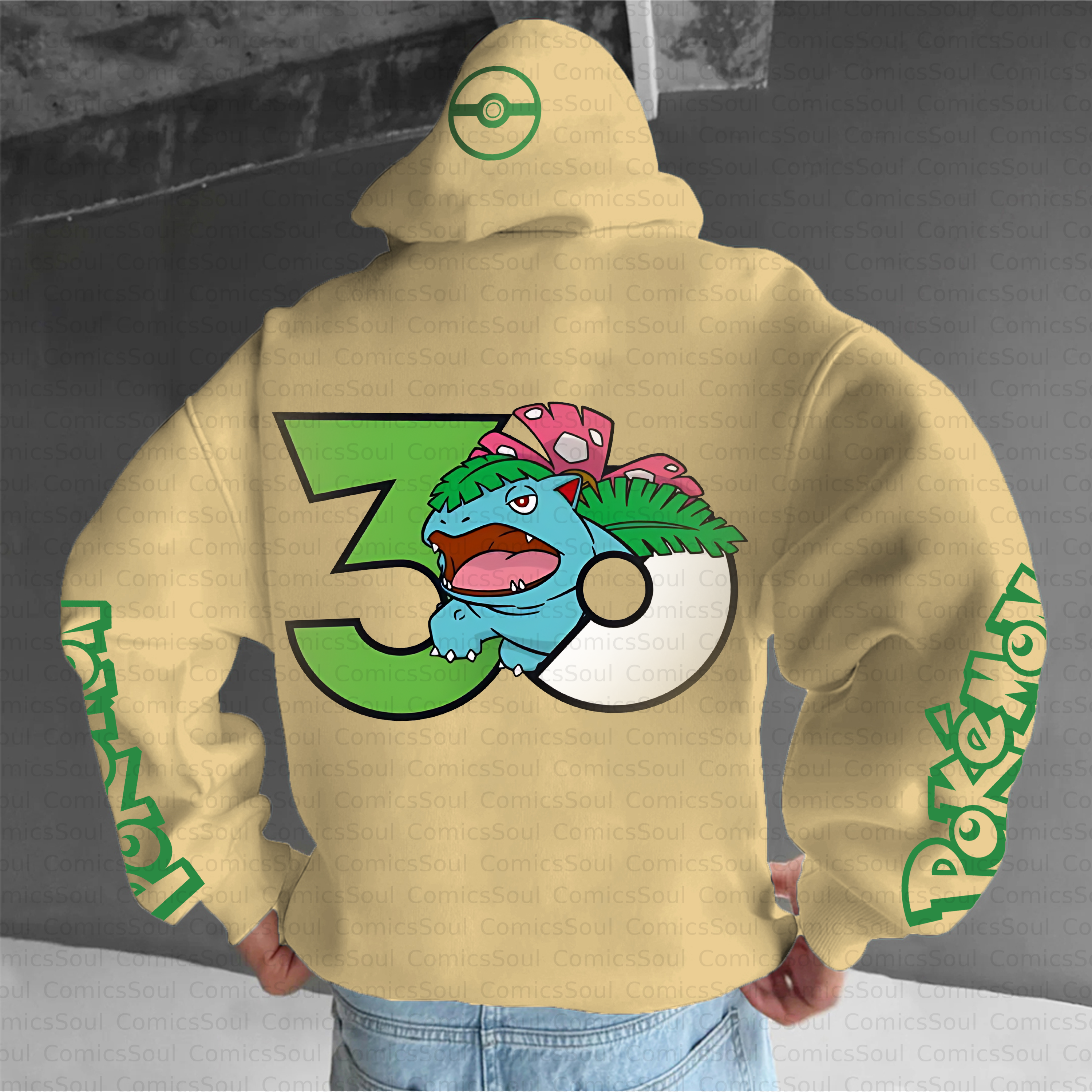 Unisex Anime Inspired Vintage Plush Hoodie