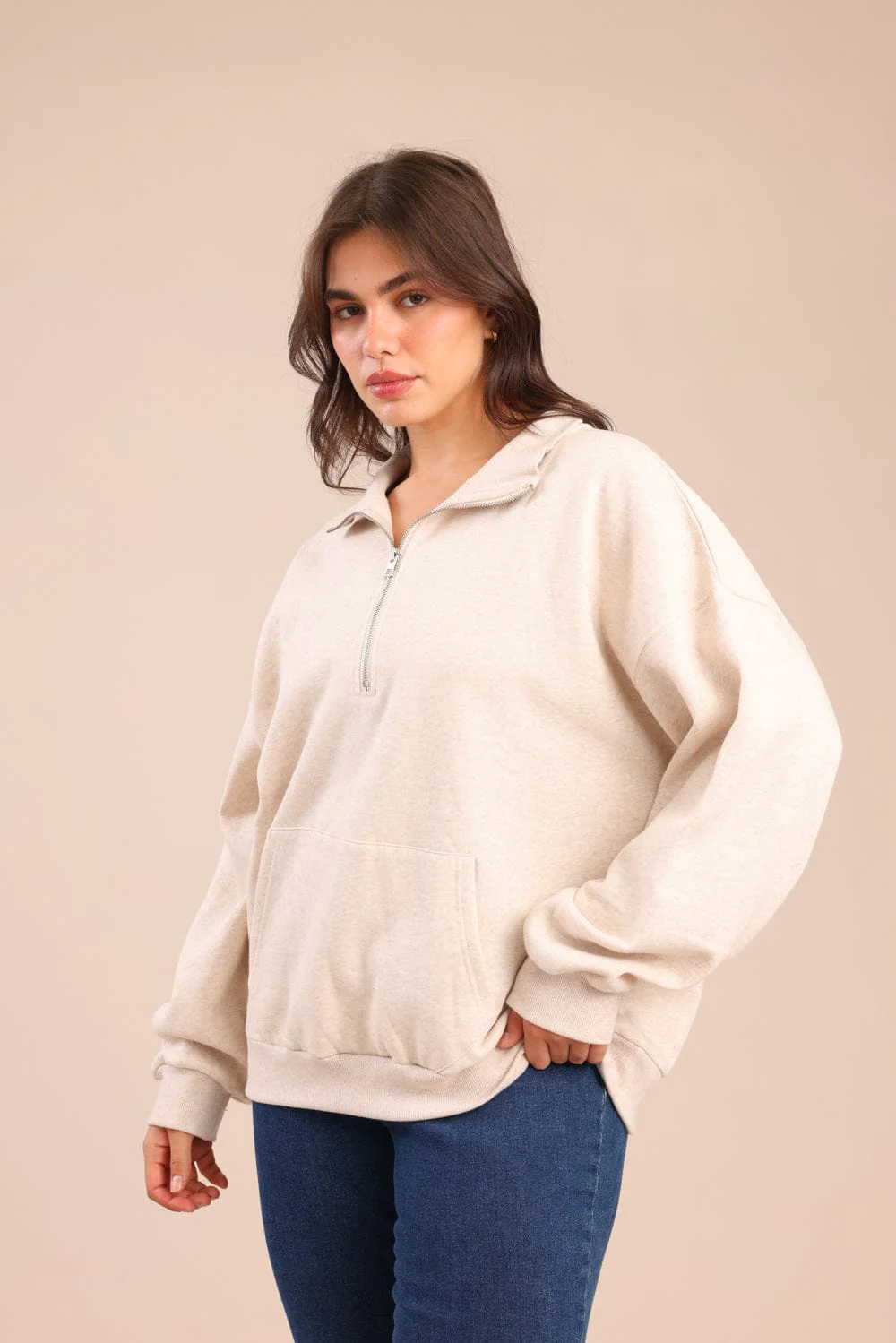 פוטר חצי רוכסן| PLUS SIZE