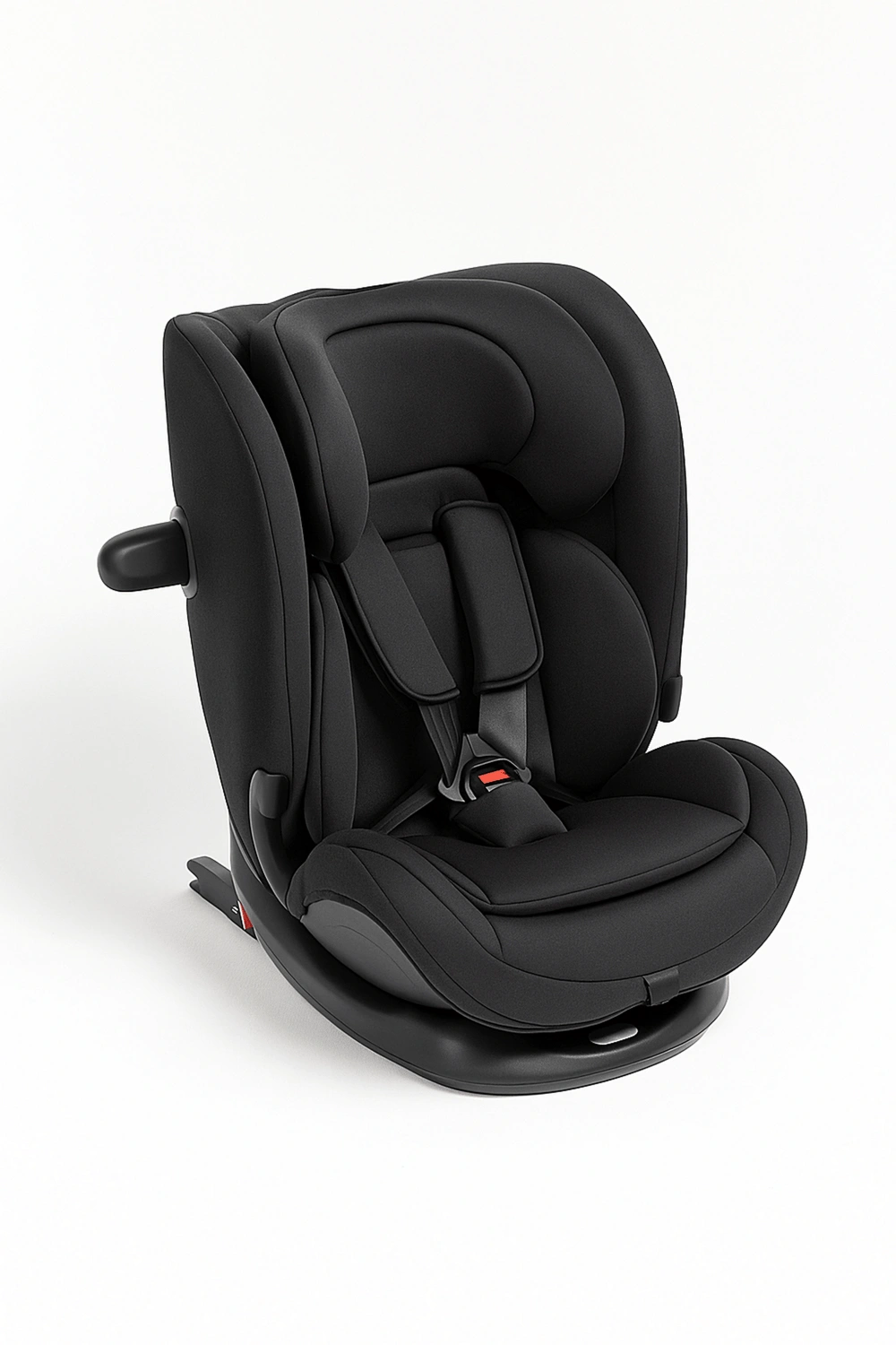 Silla de coche con respaldo ajustable en 3 posiciones y protección envolvente, hasta 22 kg, con arnés de 5 puntos y reposacabezas fijo, categoría Asientos de coche, color negro, apta para 0 a 12 años