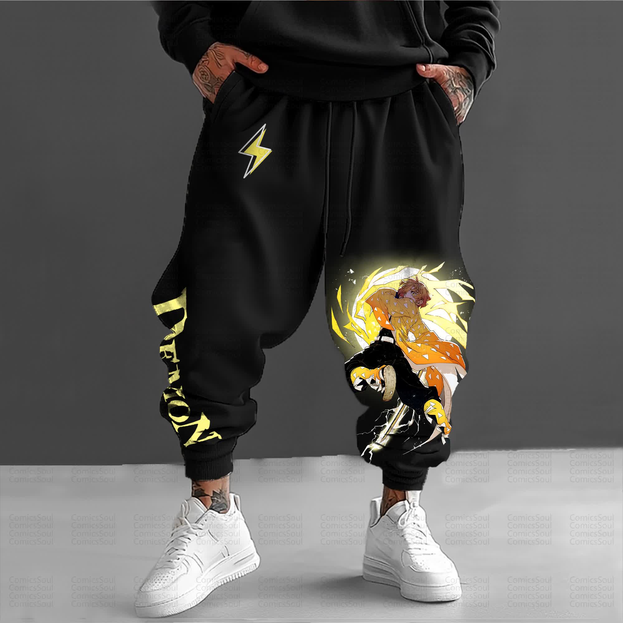Unisex Anime Inspired Vintage Pants丨Comicssoul