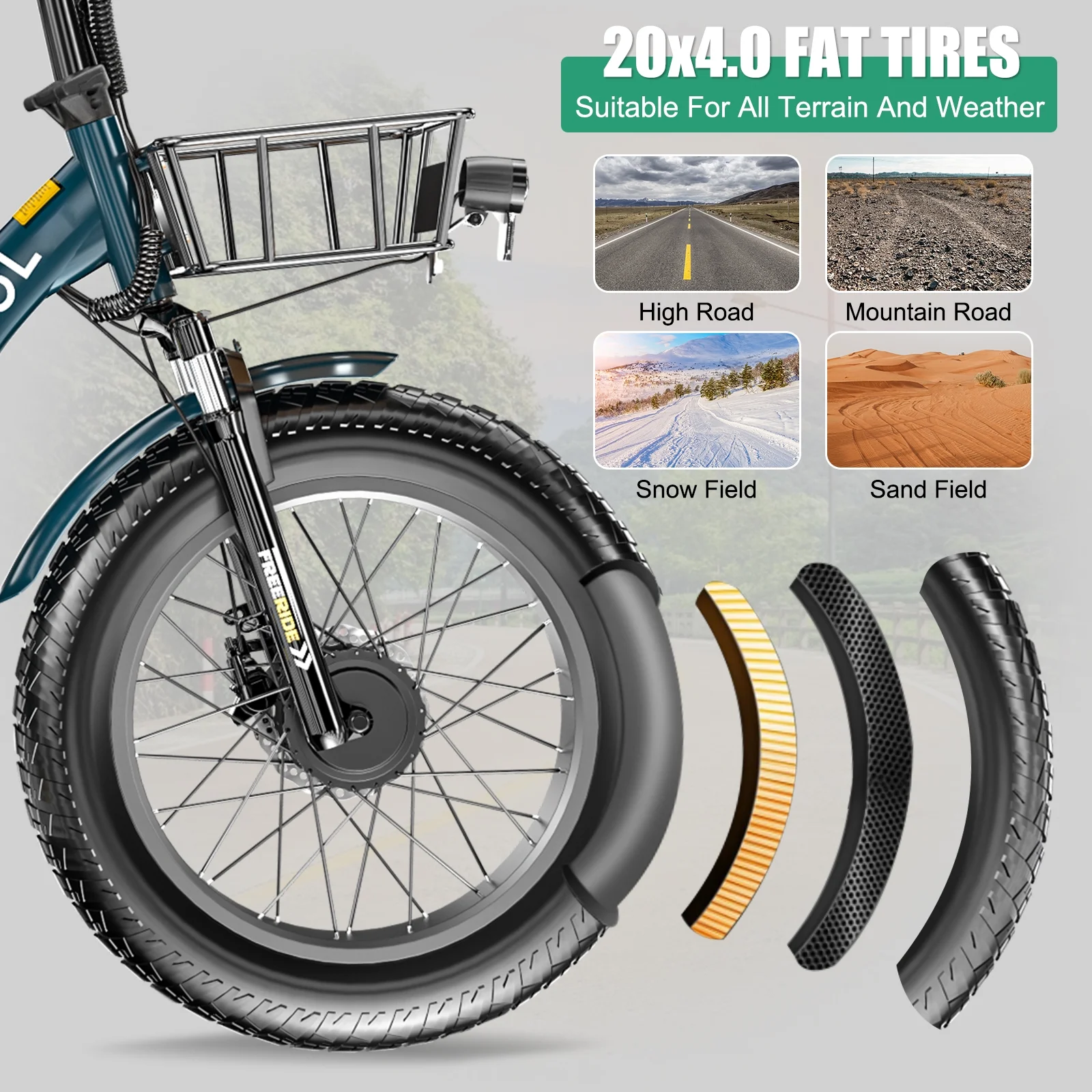 20" x 4" Fat Tire Electric Tricycle for Adult, 7 Speeds Electric Trike 48V 500W Motorized Tricycle , Electric Three Wheels Bicycle for Senior, Aluminum Frame & Rear Basket ,16mph - Image 74