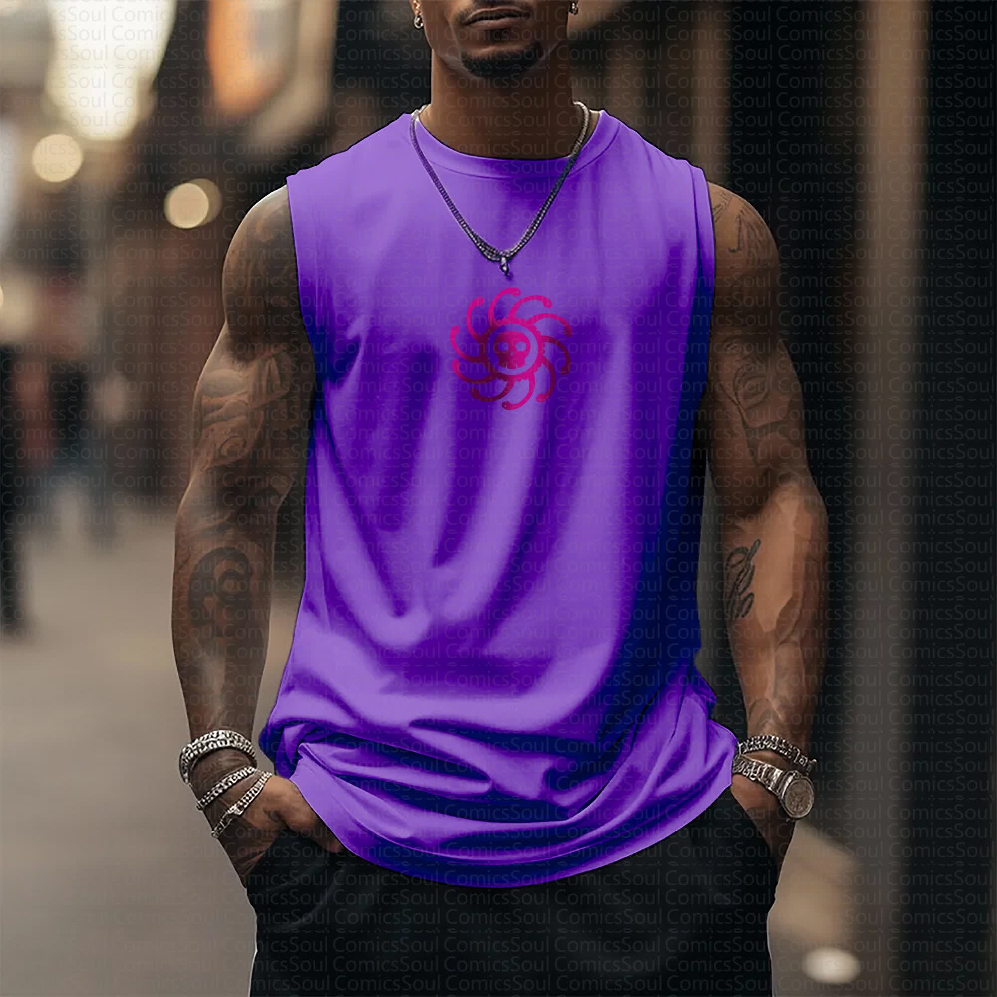 Unisex  “Comicssoul” Casual Anime  Tank Top TeeThreads Sustain the Scene with Custom Apparel
