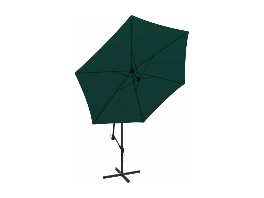 Sombrilla voladiza 3 m Verde