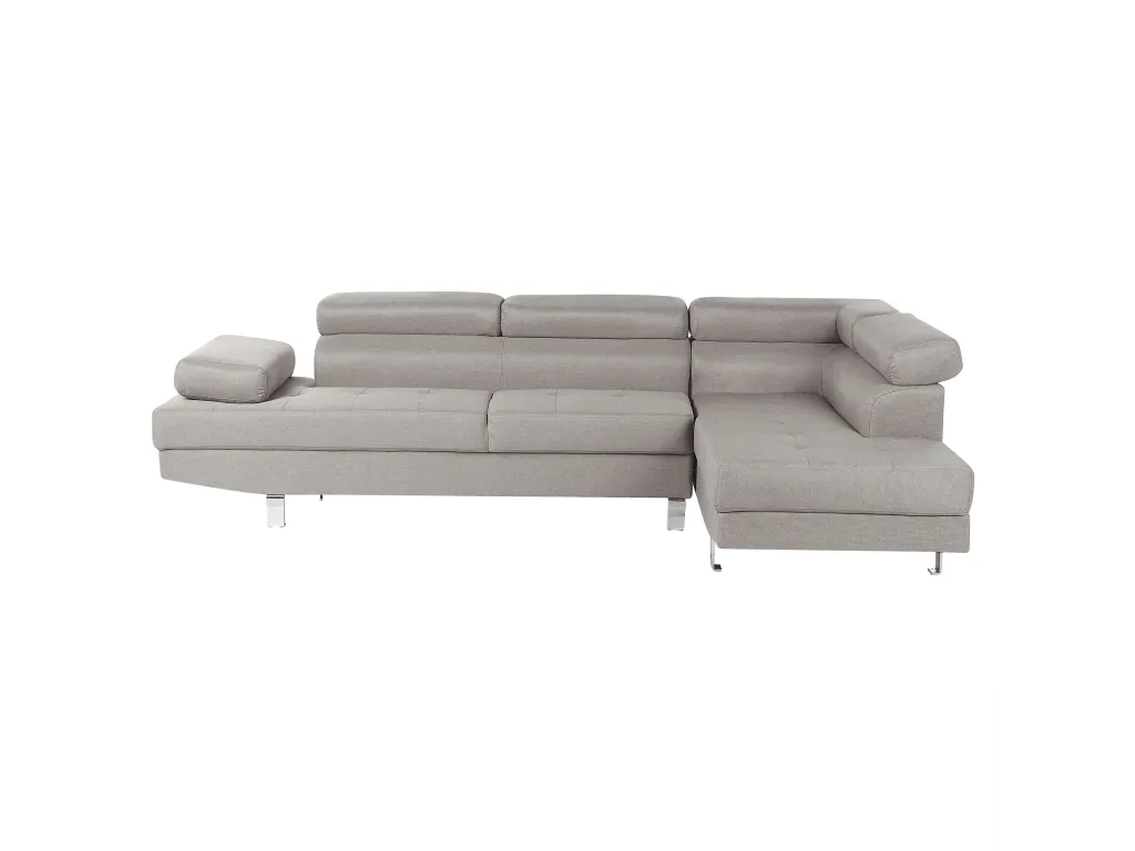Sofá esquinero Luxmbls Tela Gris claro Izquierda TCWN12304
