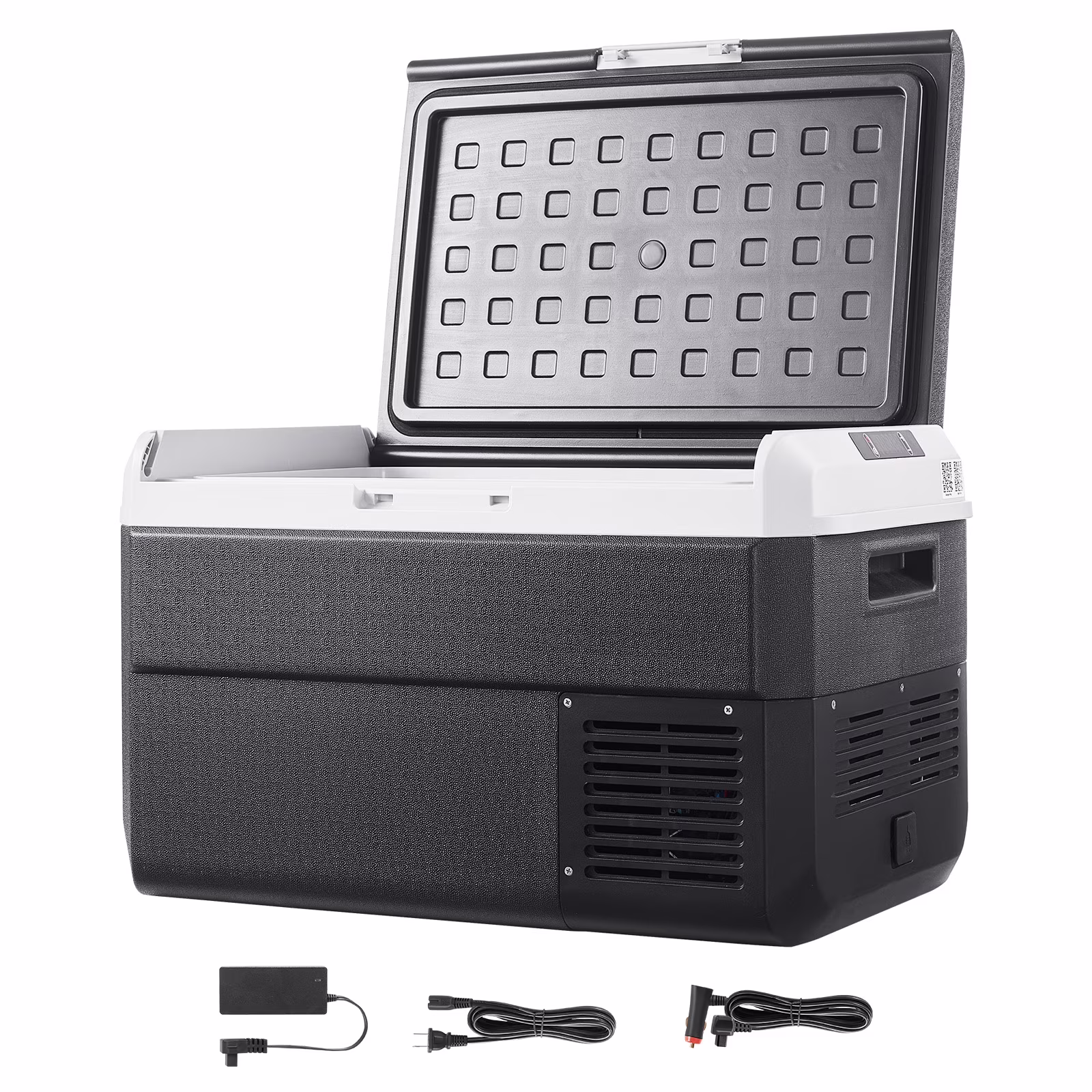 VEVOR Portable Car Refrigerator 42 Qt, 12V Portable Freezer with Single Zone, 12/24V DC & 110-240V AC Electric Cooler with -4-H-68-H Cooling Range, for Car Truck Vehicle RV Boat Outdoor & Home use