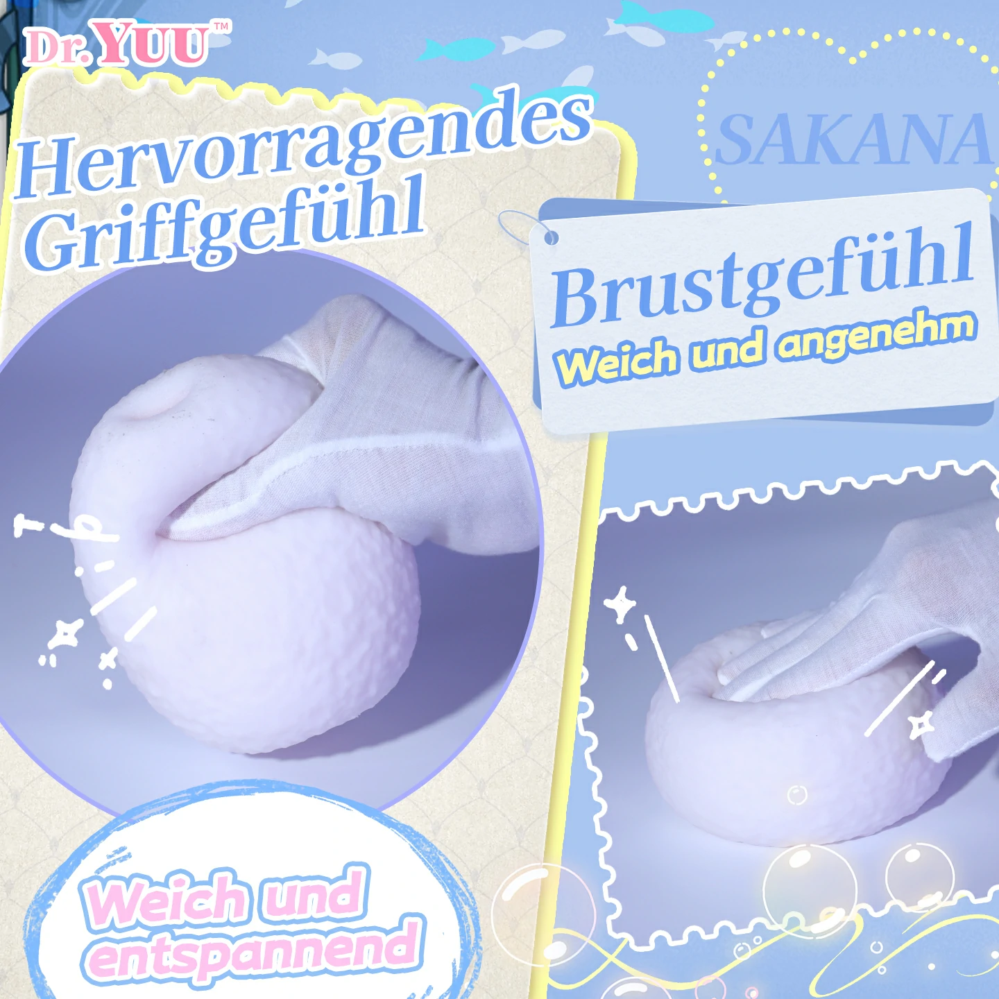 Weiche, elastische Außenhülle des Ei-Masturbators für ein angenehmes und sicheres Griffgefühl