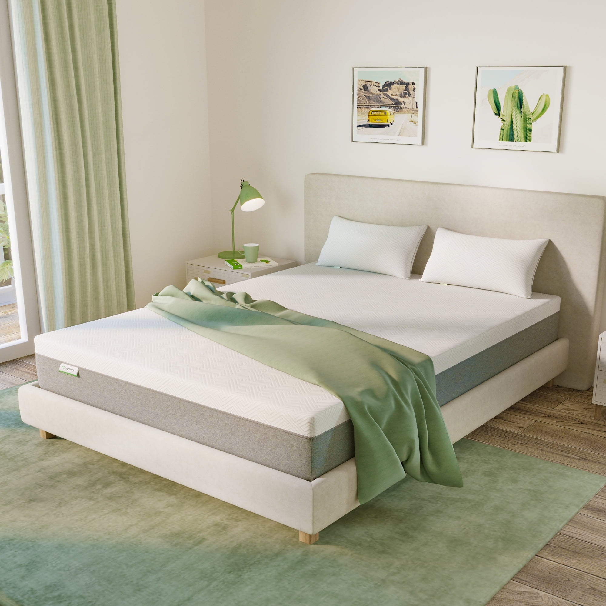 10 inch Cooling Gel Memory Foam Mattress in a Box. Queen Mattress