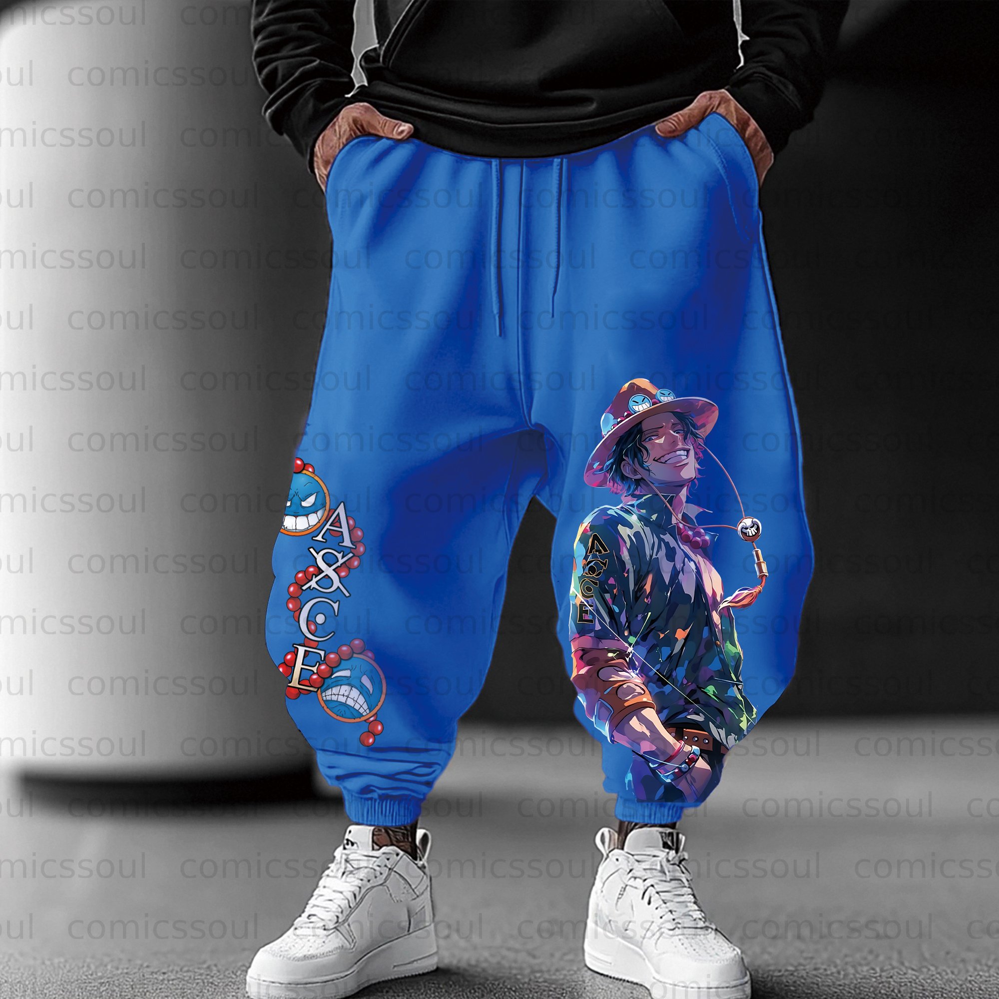 Unisex Anime Inspired Vintage Pants