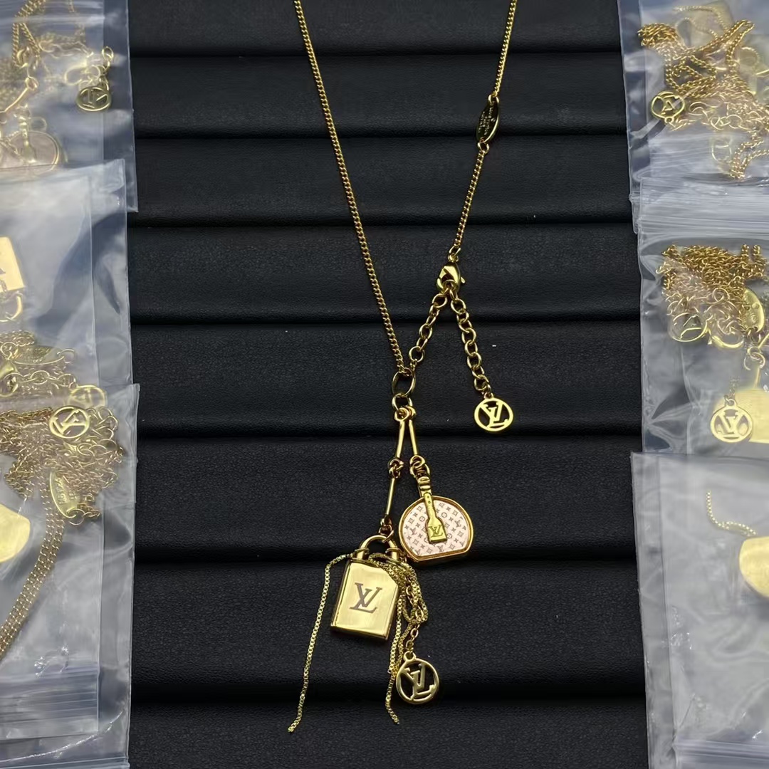 Louis Vuitton Lock Pendant Necklace - Original Replica Club